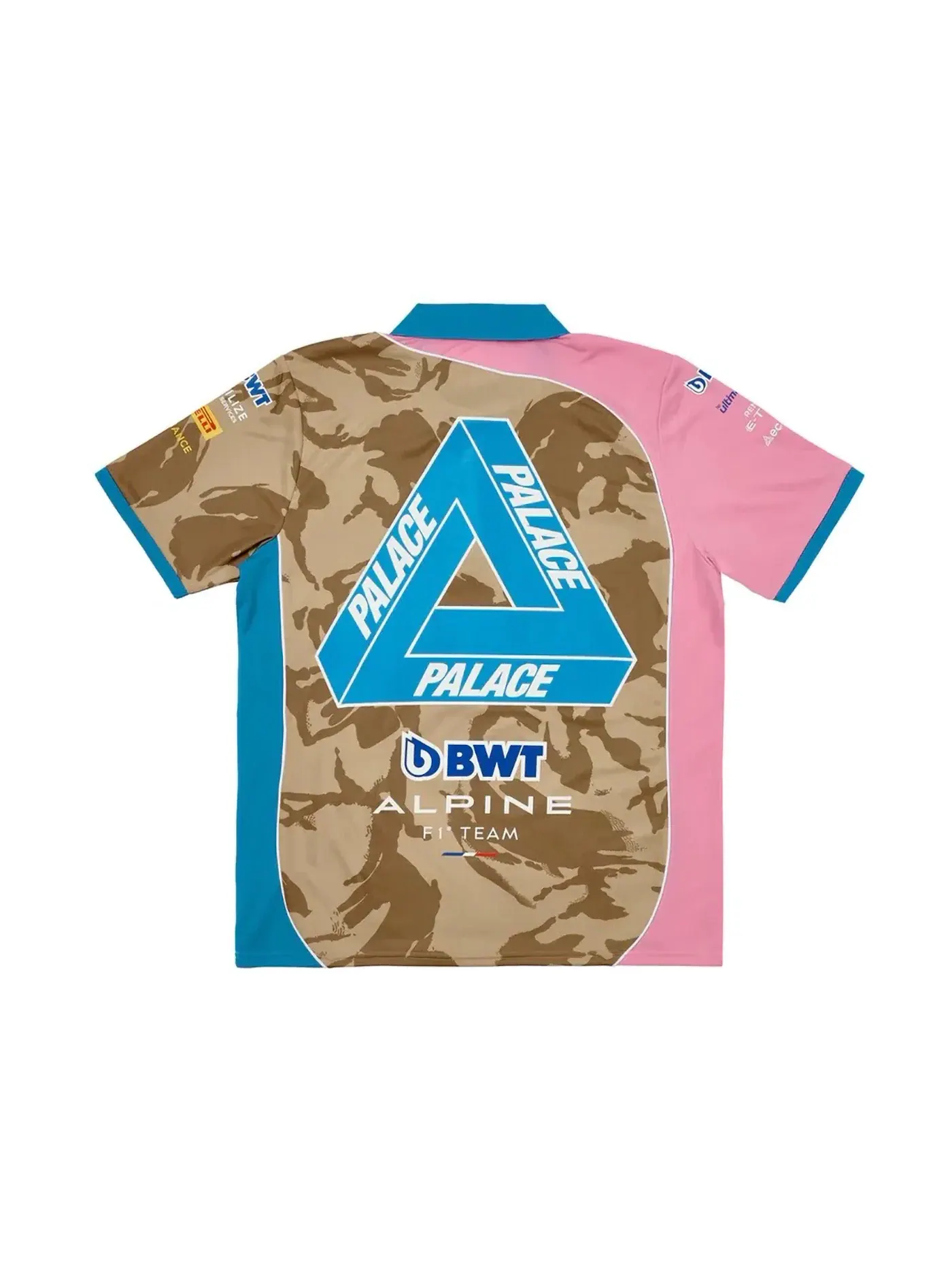 Мужское поло с камуфляжным принтом Palace x Kappa For Alpine Tech Polo Desert Camo — изображение 2 из 2