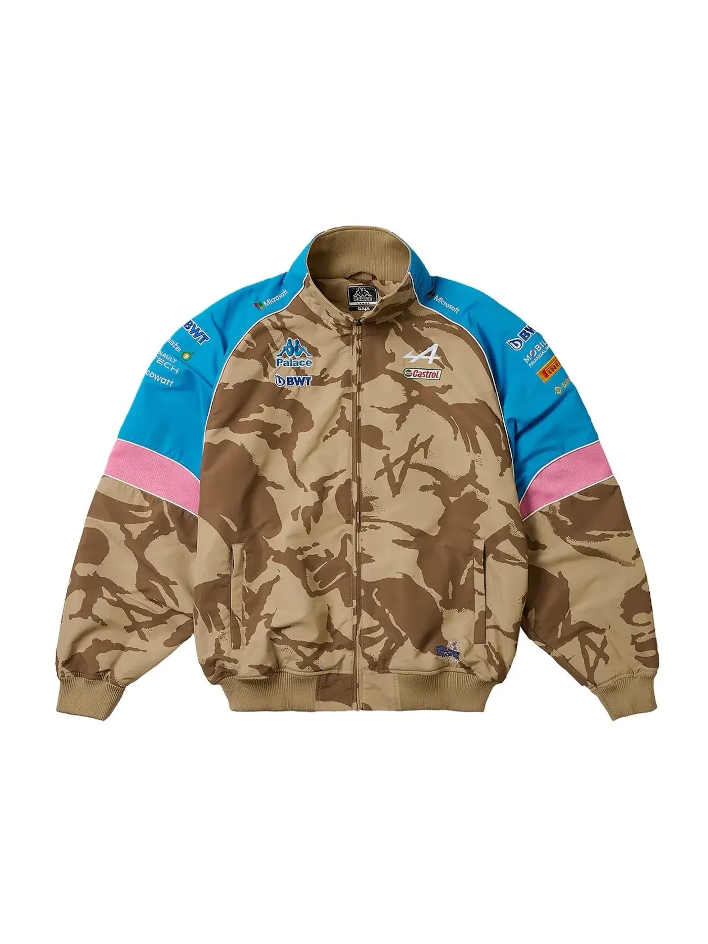 Мужская куртка с камуфляжным принтом Palace x Kappa For Alpine Tracksuit Top, Desert Camo — изображение 1 из 2