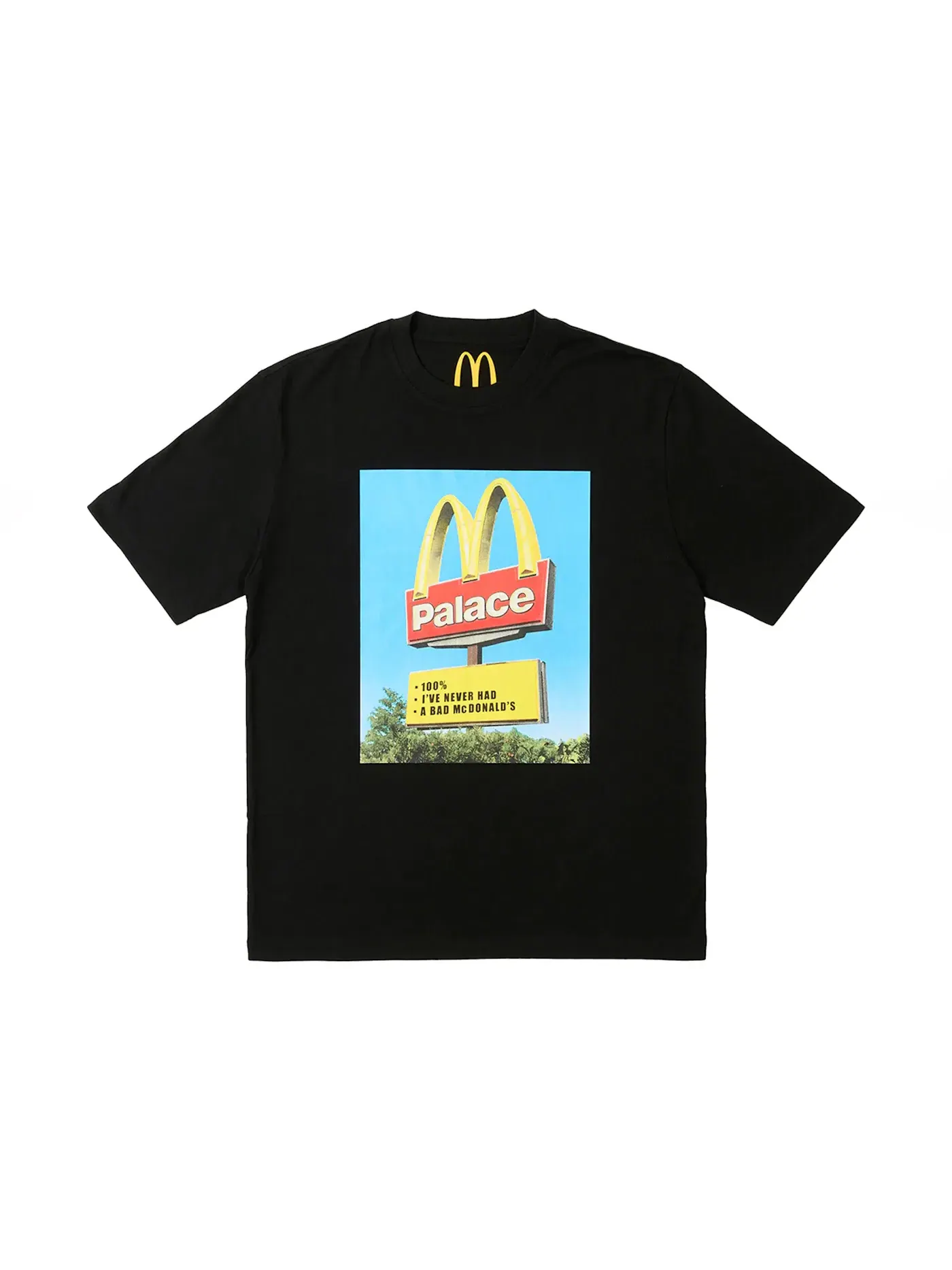 Мужская футболка с коротким рукавом Palace x McDonald's Sign T-shirt Palace — изображение 1 из 1, черный