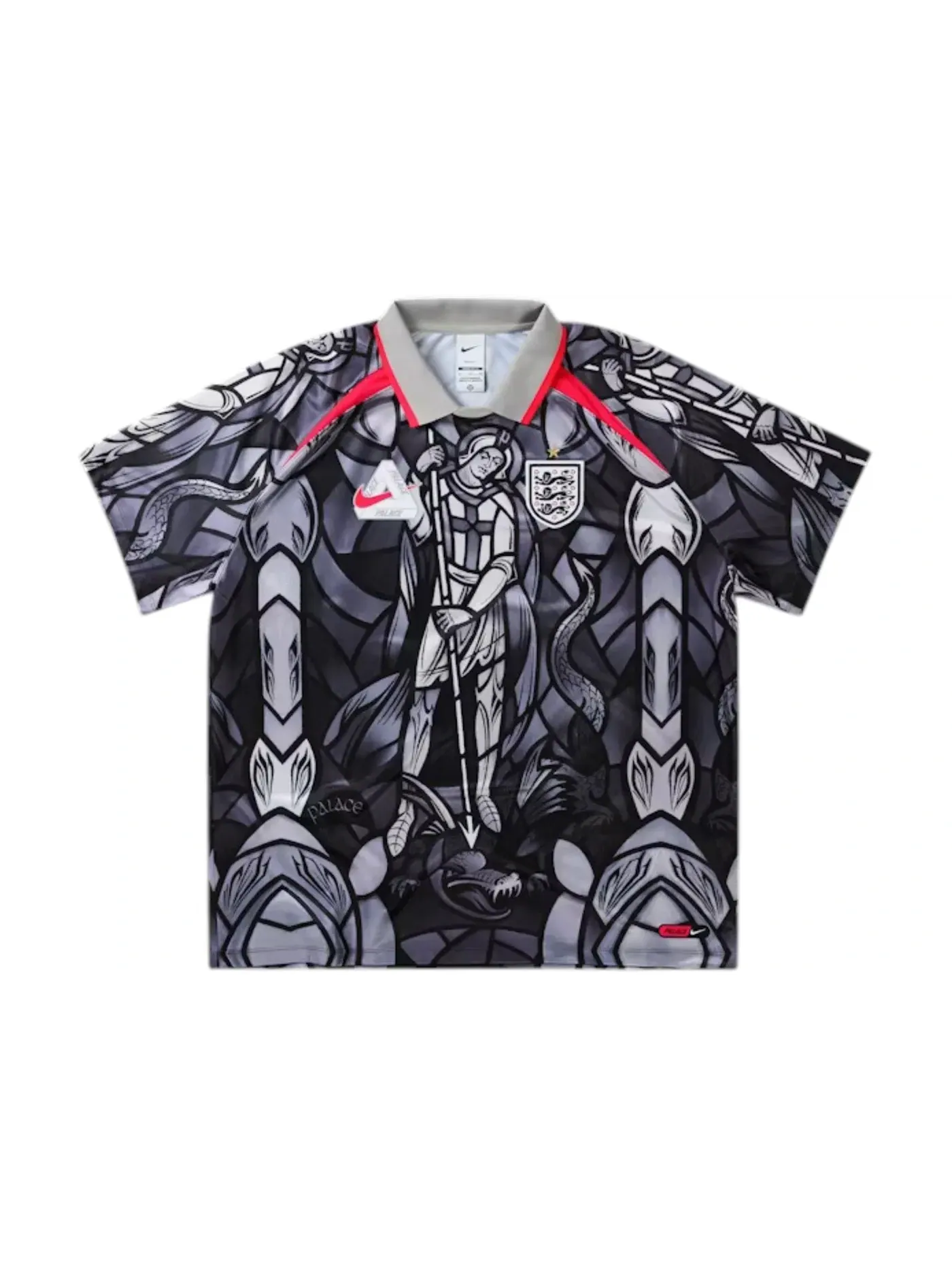 Мужская футбольная джерси с принтом Palace Nike England Dri-FIT Jersey — изображение 1 из 1, серый/яркий
