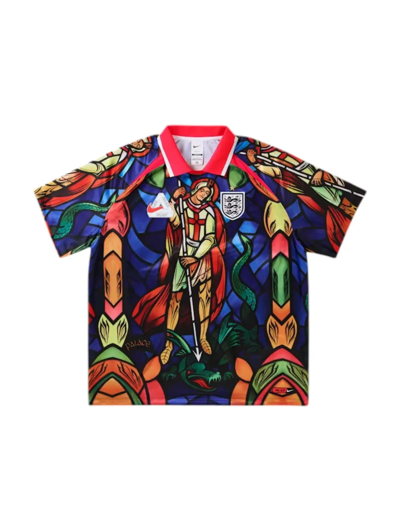 Мужская футбольная футболка Dri-FIT Palace x Nike England Bright Crimson — изображение 1 из 1, красный