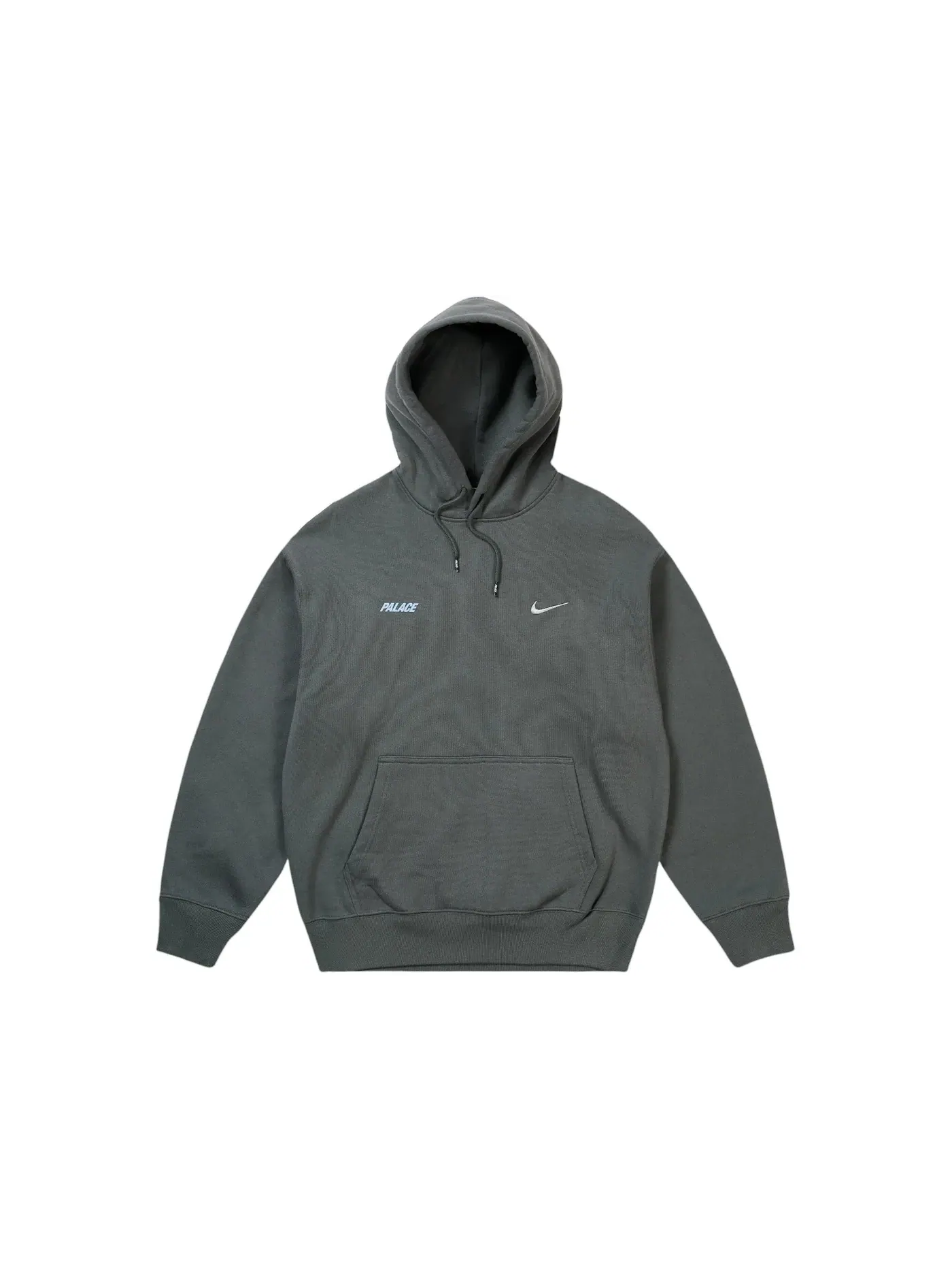 Мужская худи с принтом Palace Font Swoosh — изображение 1 из 2, темно-серый