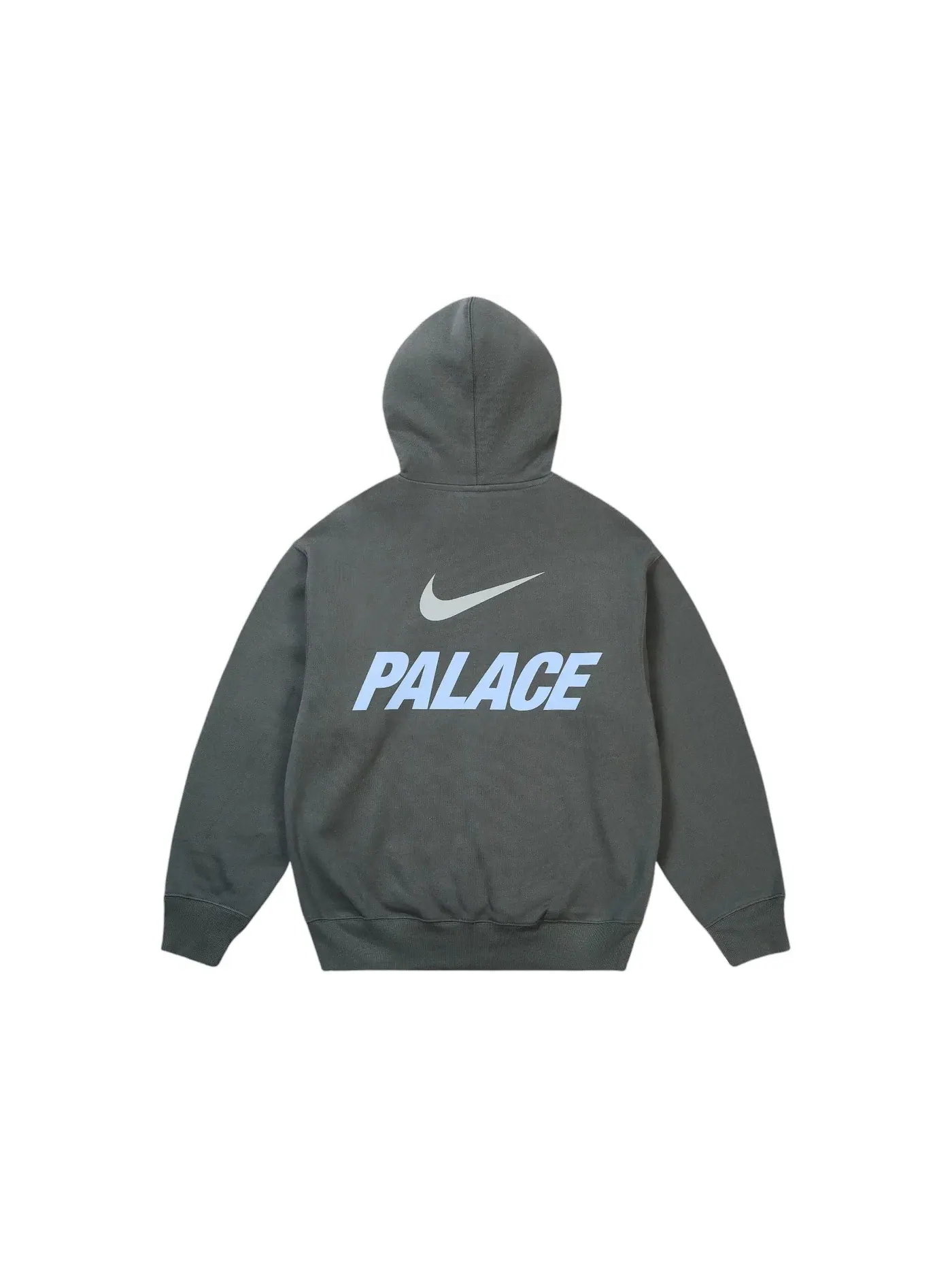 Мужская худи с принтом Palace Font Swoosh — изображение 2 из 2, темно-серый