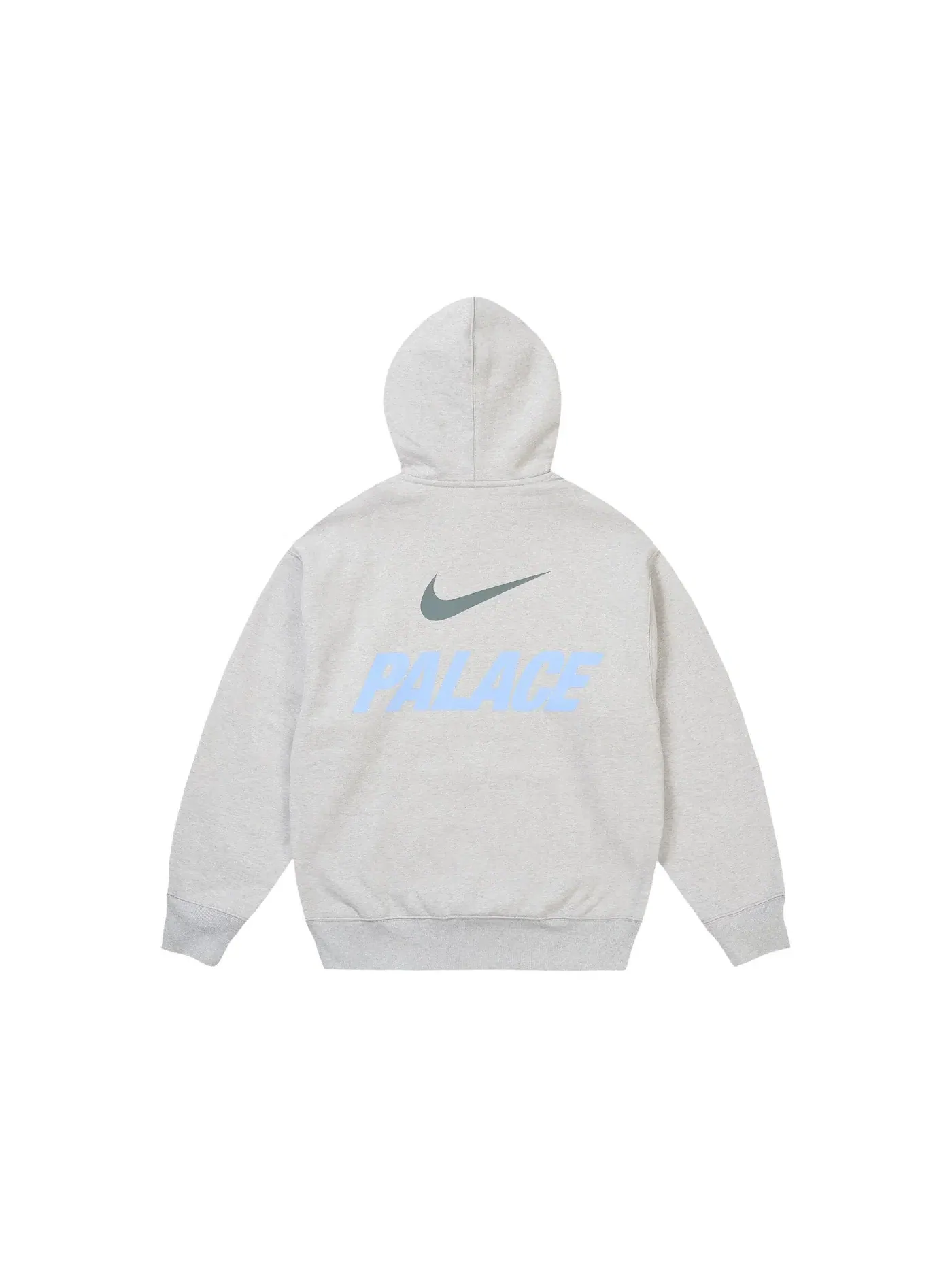 Мужской худи с принтом Font Swoosh Palace — изображение 2 из 2, серый