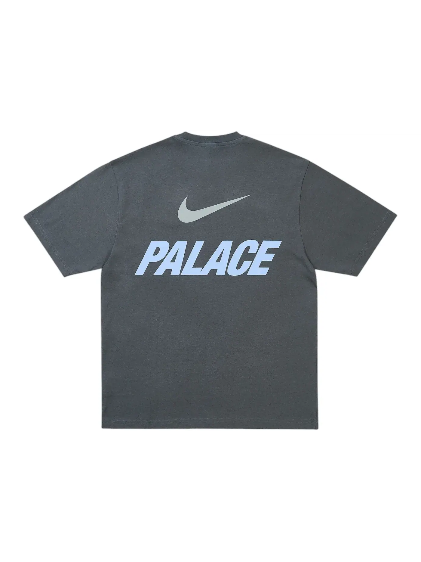 Мужская футболка с принтом Font Swoosh Palace — изображение 1 из 2, темно-серый