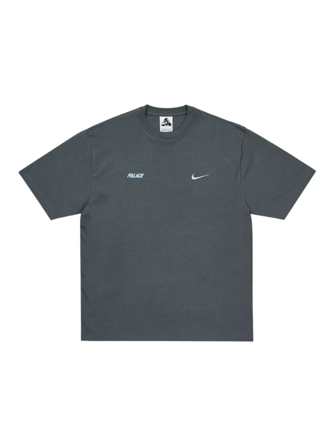 Мужская футболка с принтом Font Swoosh Palace — изображение 2 из 2, темно-серый