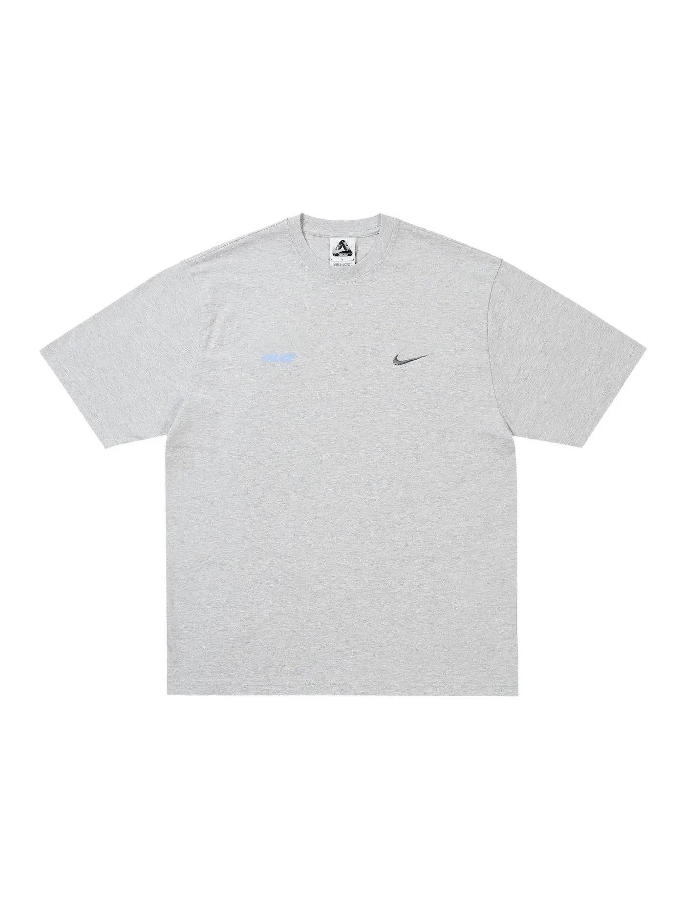 Мужская футболка с принтом Font Swoosh Palace — изображение 2 из 2, серый