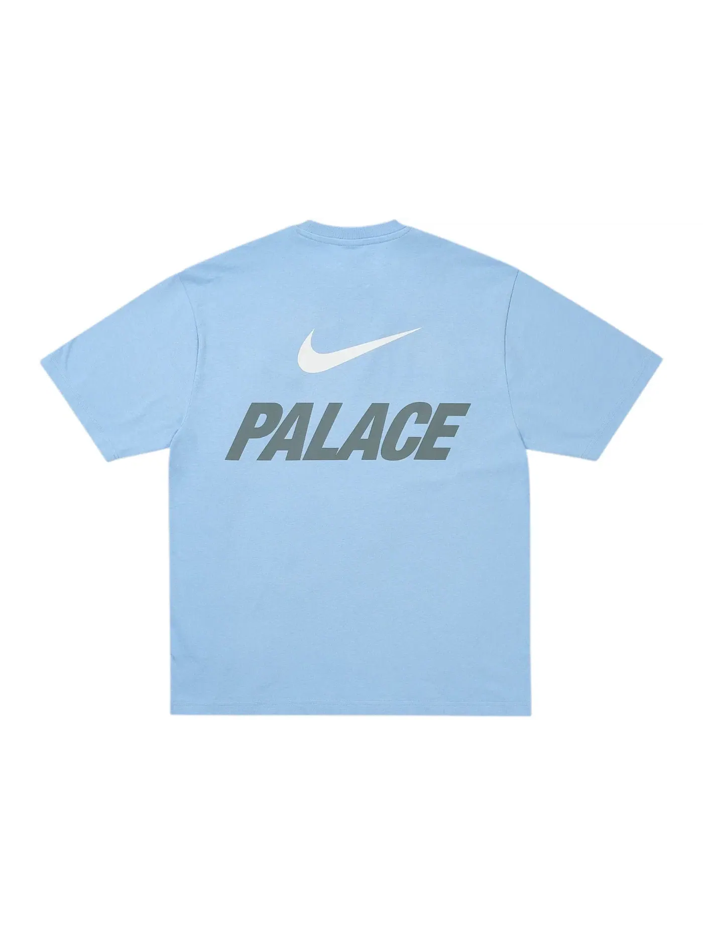 Мужская футболка с принтом Palace x Nike Font Swoosh T-shirt Sky Blue — изображение 1 из 2, синий