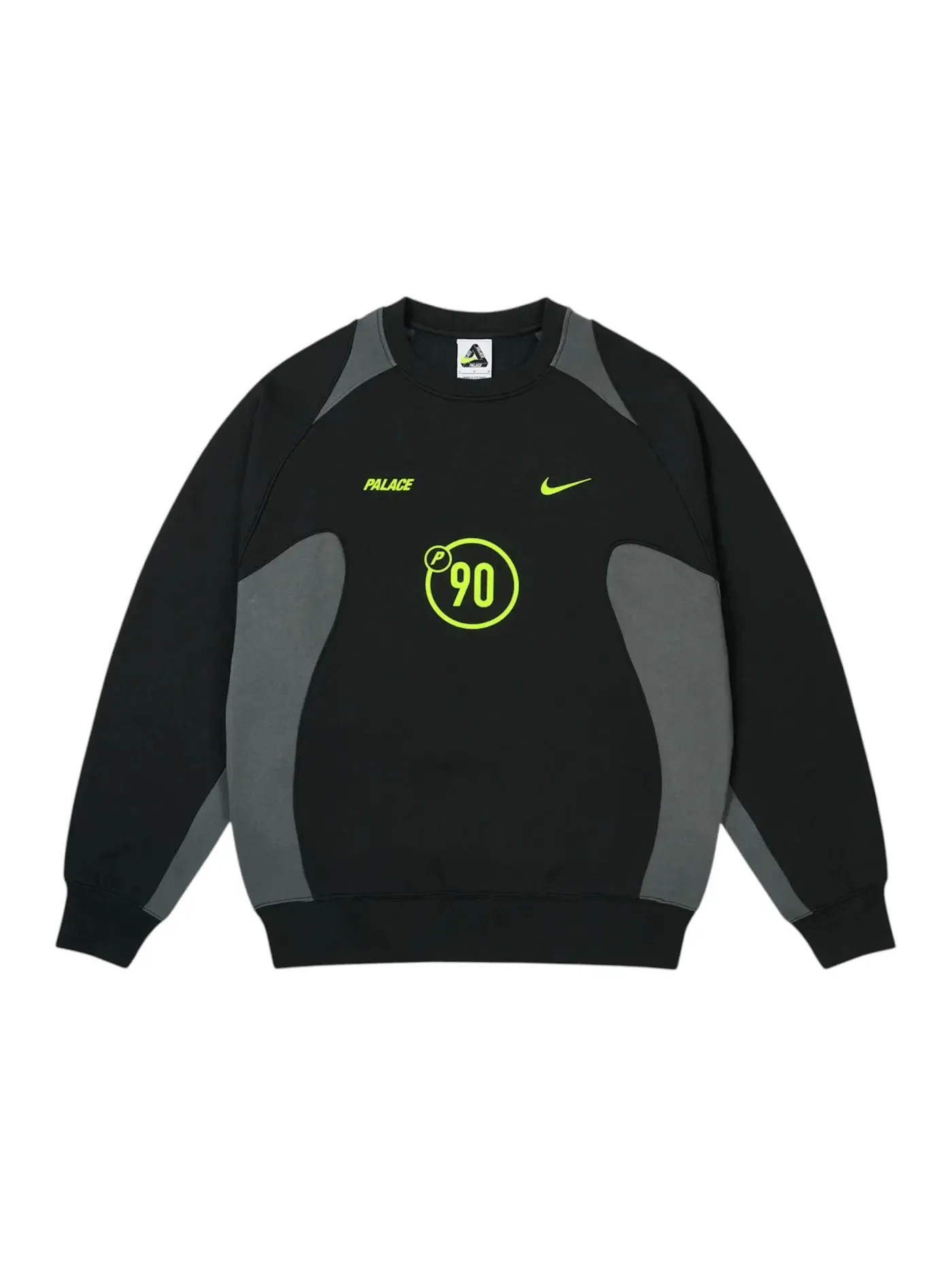Мужское худи с принтом Palace x Nike Total P90 Crew Palace — изображение 1 из 2, черный