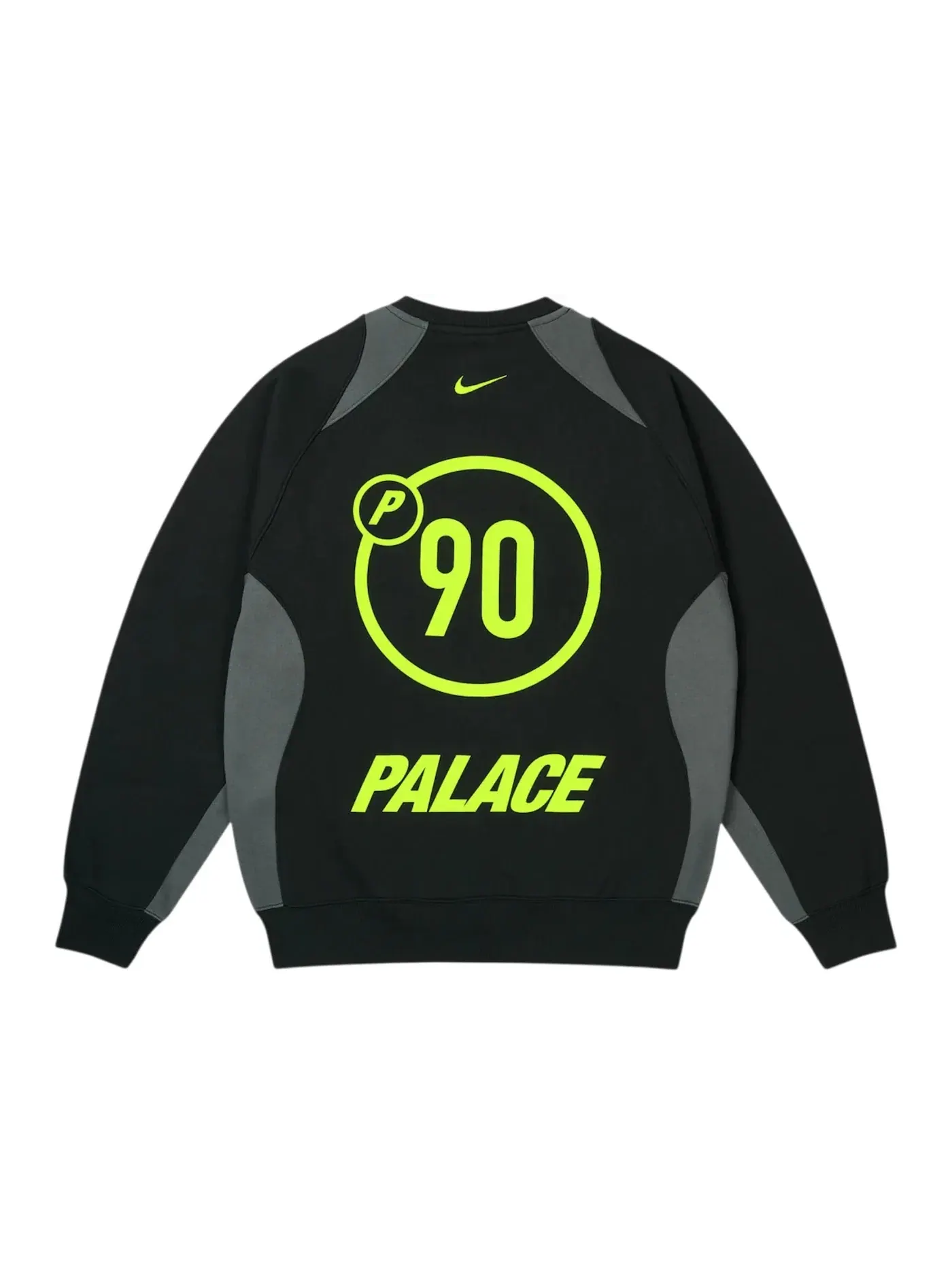 Мужское худи с принтом Palace x Nike Total P90 Crew Palace — изображение 2 из 2, черный