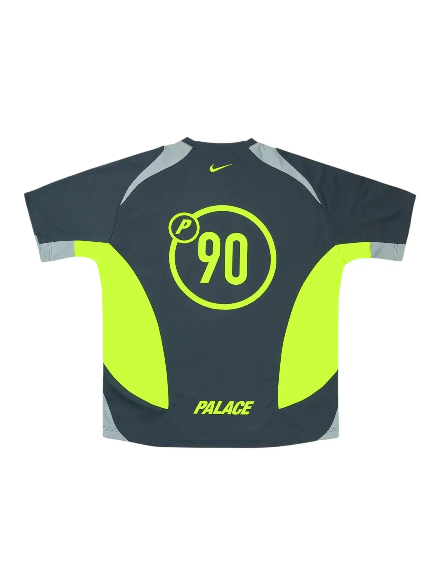 Мужская футбольная футболка с принтом Palace x Nike Total P90 Jersey Grey Palace — изображение 2 из 2, серый