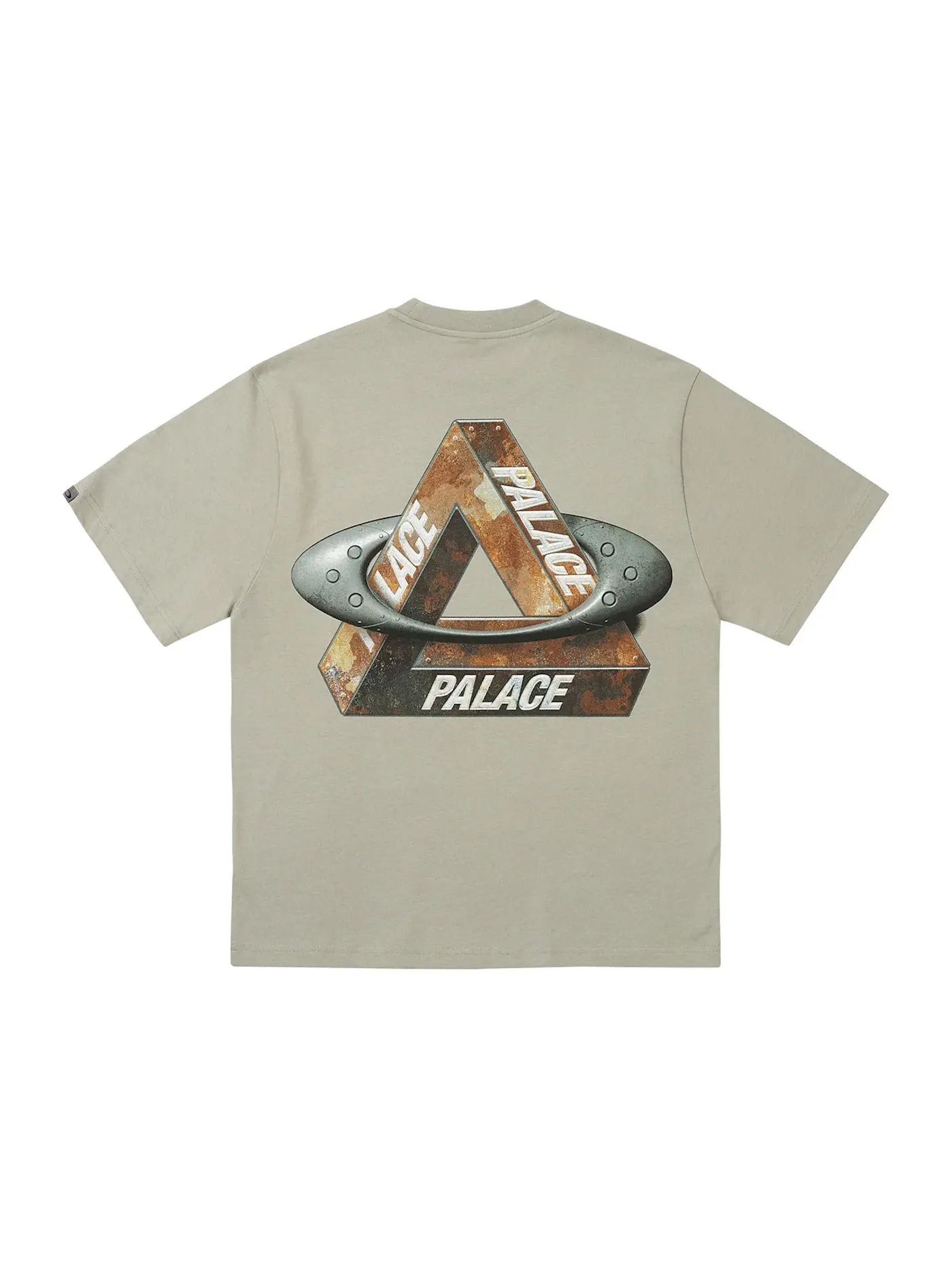 Мужская футболка с принтом Palace x Oakley T-Shirt (FW24) — изображение 1 из 2, серый