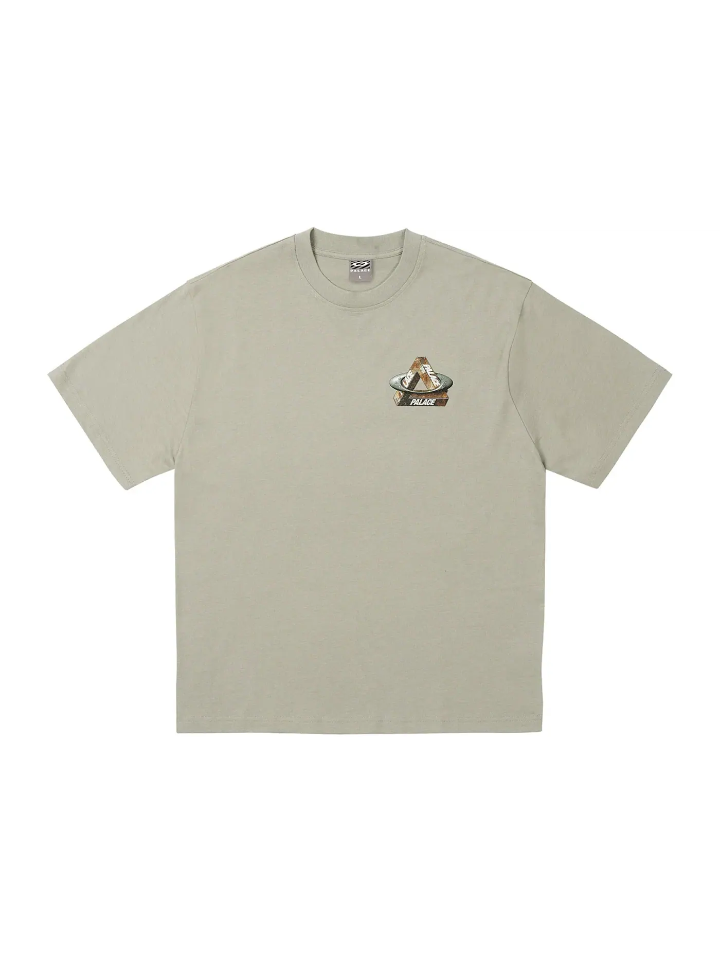 Мужская футболка с принтом Palace x Oakley T-Shirt (FW24) — изображение 2 из 2, серый