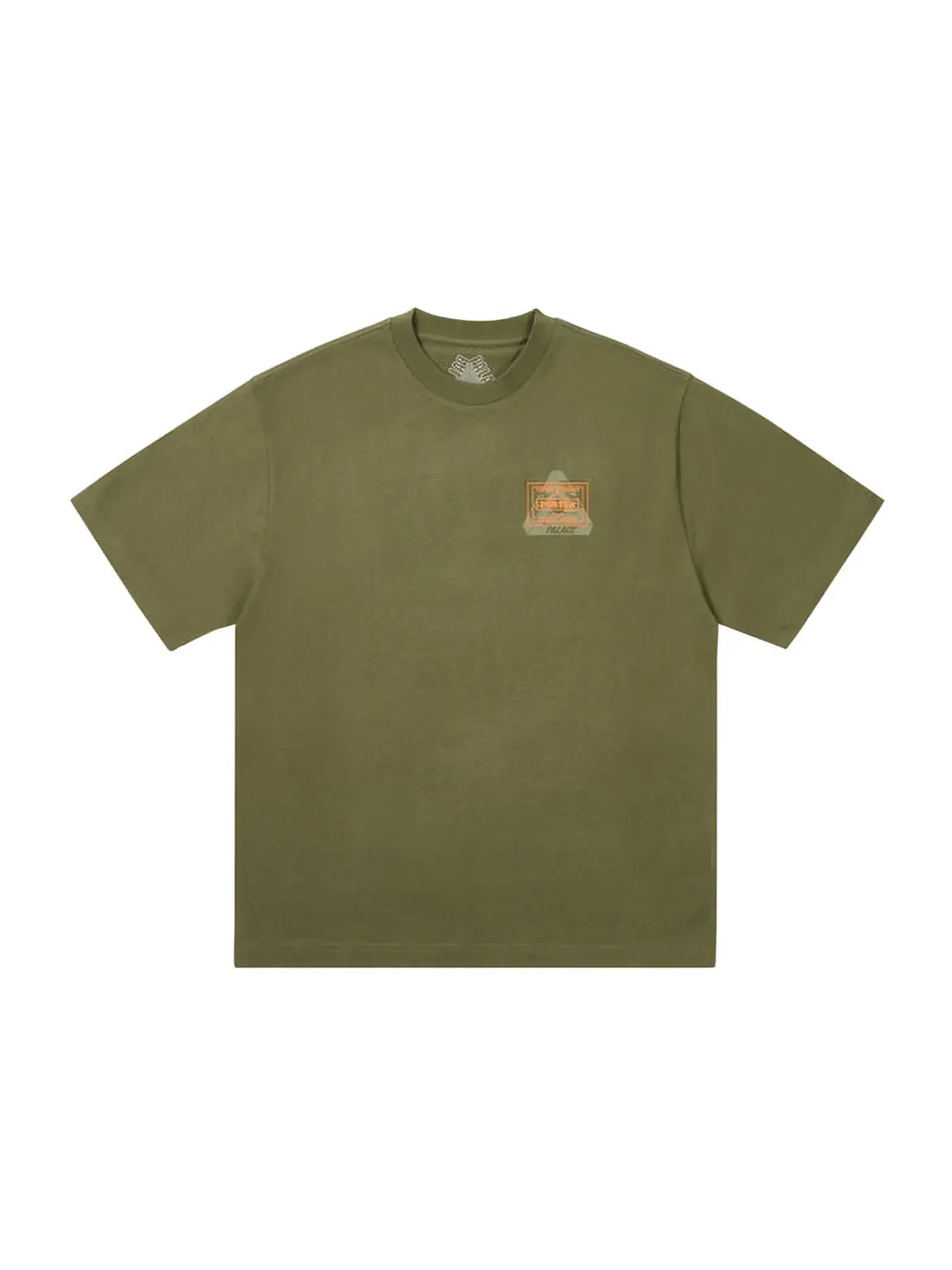 Мужская футболка с принтом Palace x Porter Logo T-Shirt — изображение 1 из 1, оливковый