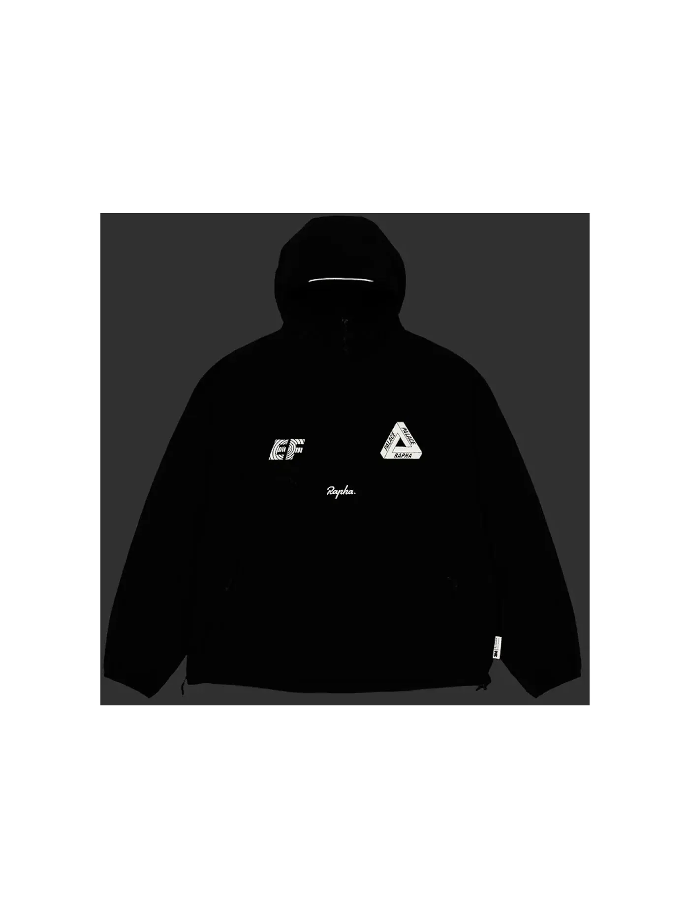 Мужская куртка с длинным рукавом Palace x Rapha EF Education First Pullover Jacket Palace — изображение 2 из 3, черный