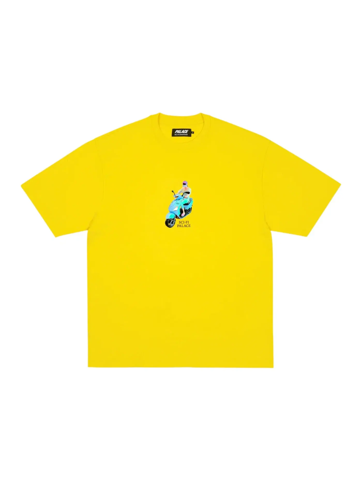 Мужская футболка с принтом Palace x Sci-Fi Fantasy Email T-shirt Big Yellow — изображение 2 из 2