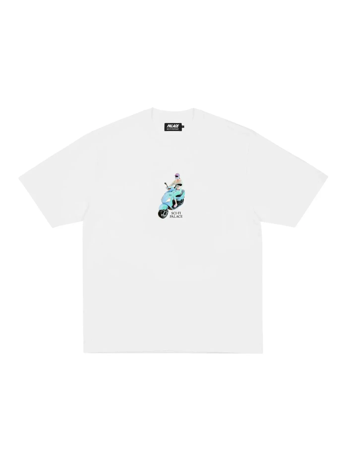 Мужская футболка с принтом Palace T-shirt — изображение 2 из 2, белый