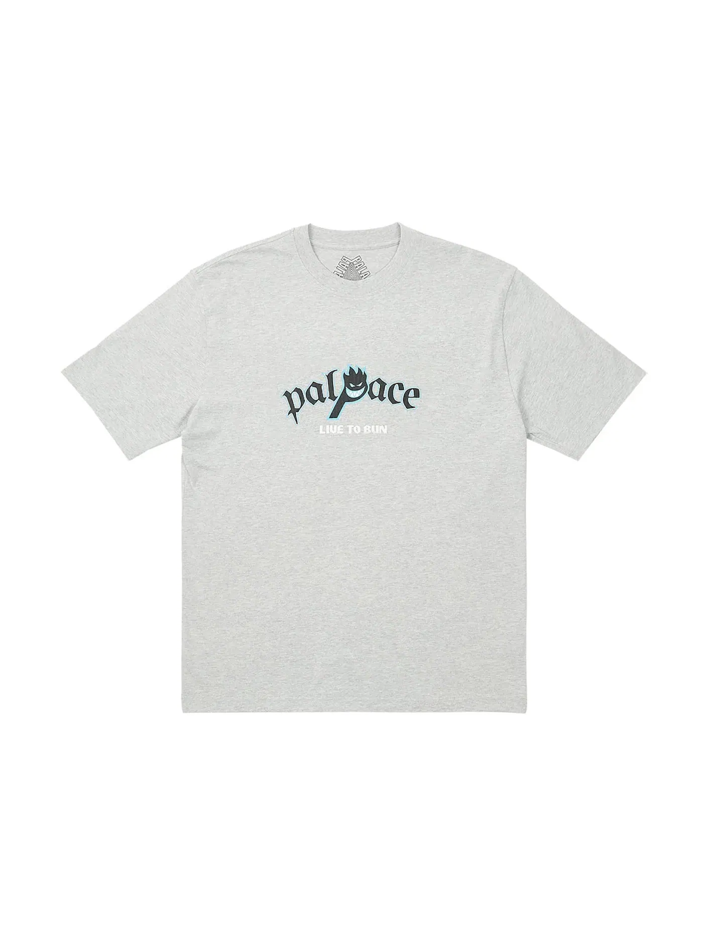 Мужская футболка с принтом Palace P-Head T-Shirt — изображение 2 из 2, серый