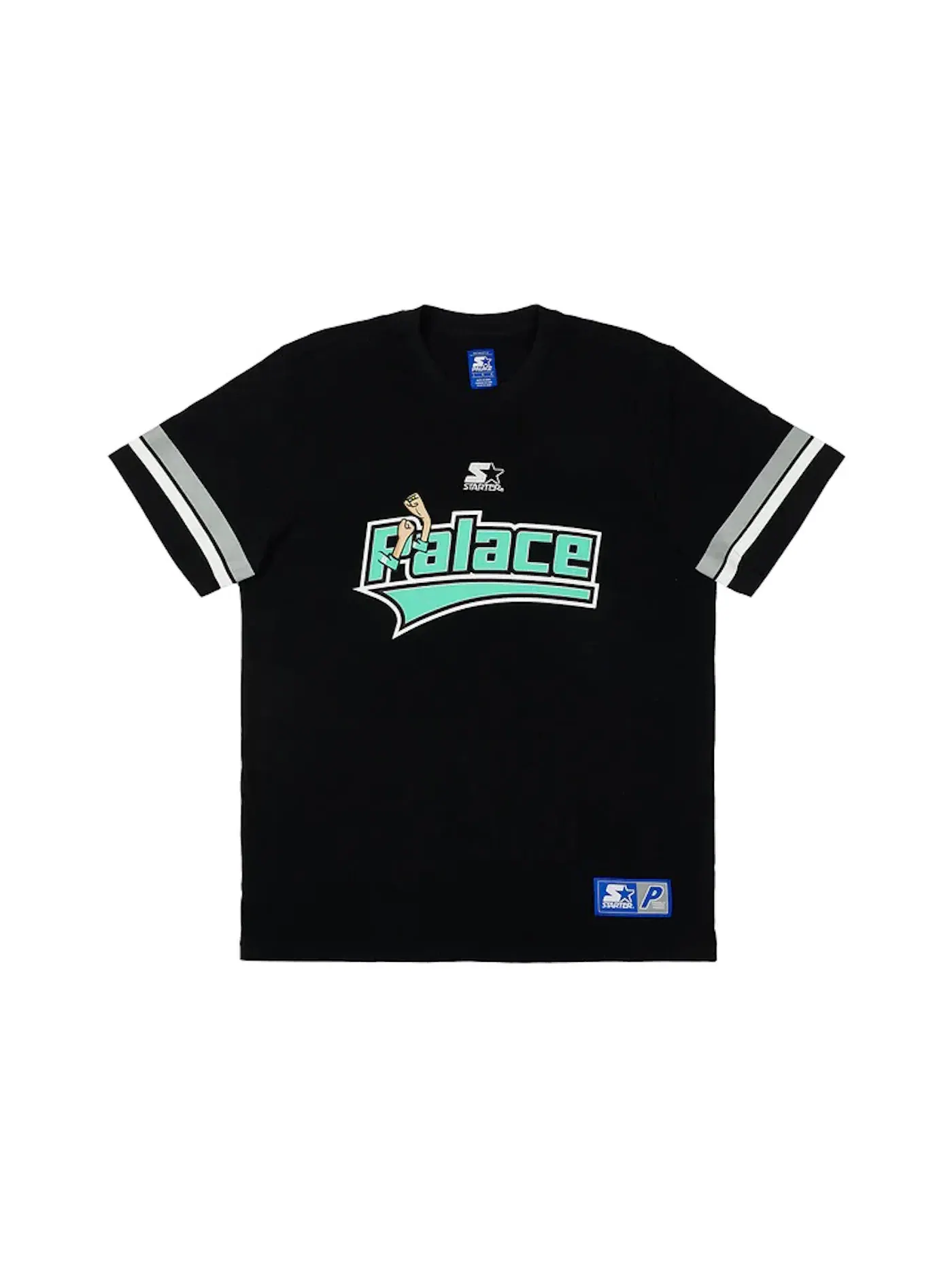 Мужская футболка с принтом Palace x Starter T-shirt — изображение 1 из 2, черный
