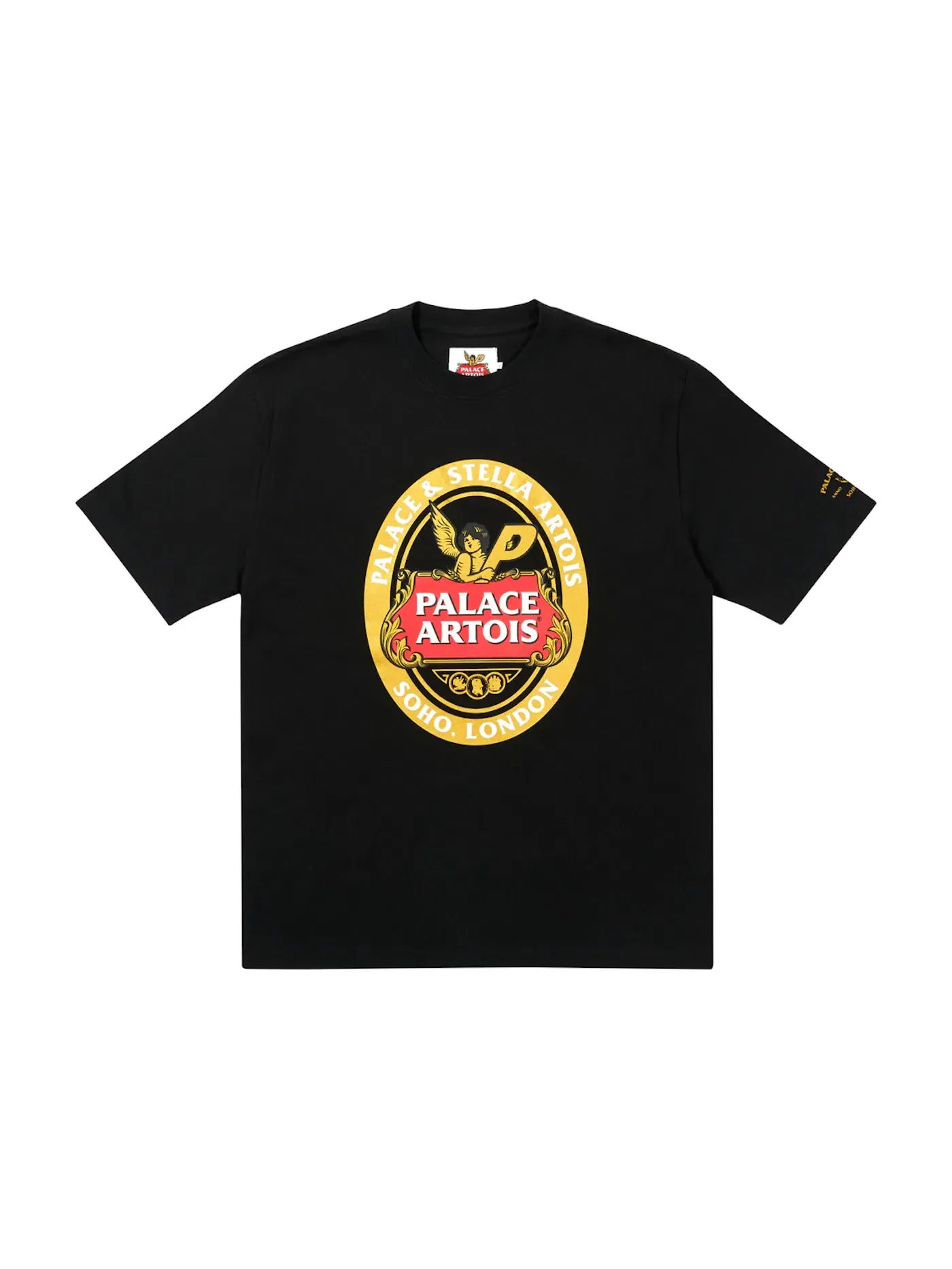 Мужская футболка с принтом Palace x Stella Artois Coaster T-shirt — изображение 1 из 1, черный
