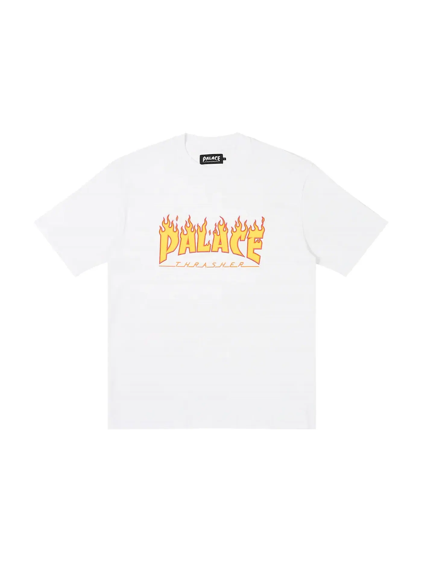 Мужская футболка с принтом Palace x Thrasher T-shirt — изображение 1 из 1, белый
