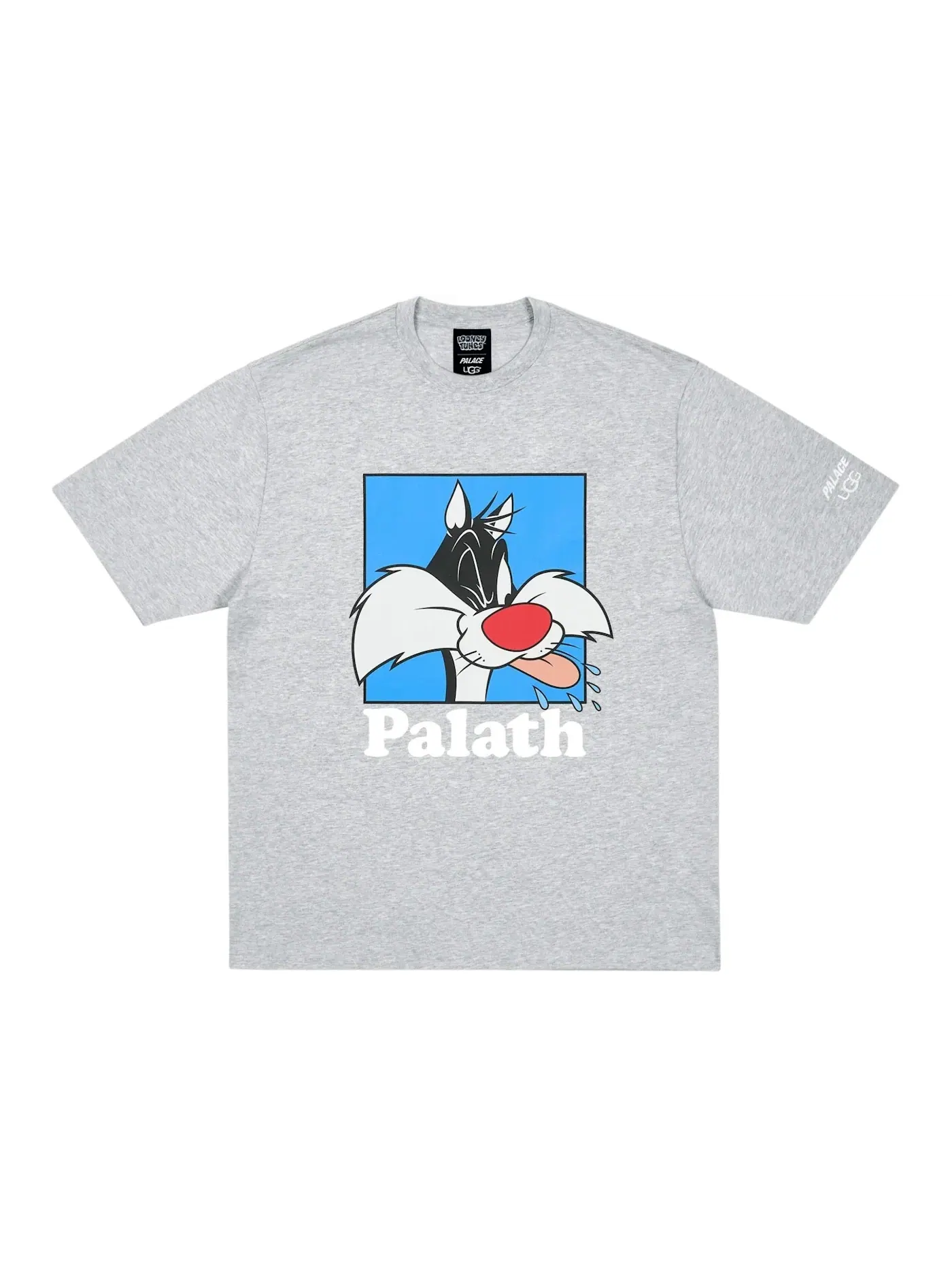 Мужская футболка с принтом Palace x UGG Looney Tunes — изображение 1 из 2, серый