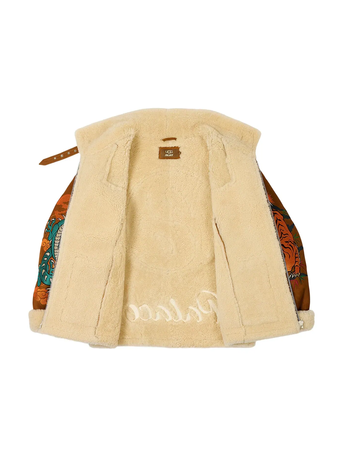 Мужская куртка из овчины Palace x UGG — изображение 2 из 3, орех