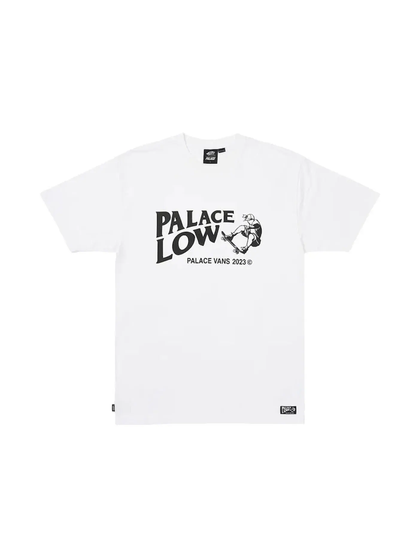Мужская футболка с принтом Palace x Vans Low T-Shirt — изображение 1 из 2, белый