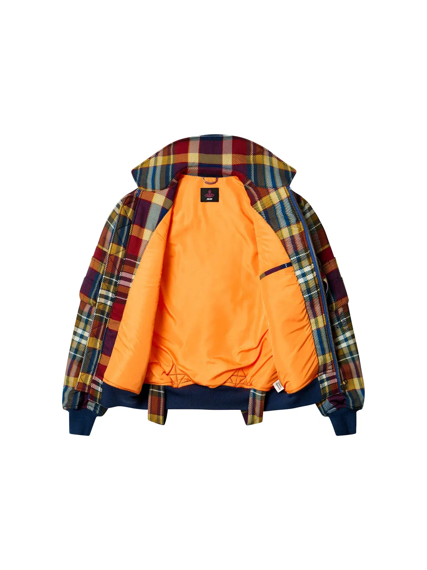 Мужская куртка-бомбер с принтом Palace x Vivienne Westwood Flight Jacket, Tartan — изображение 2 из 3