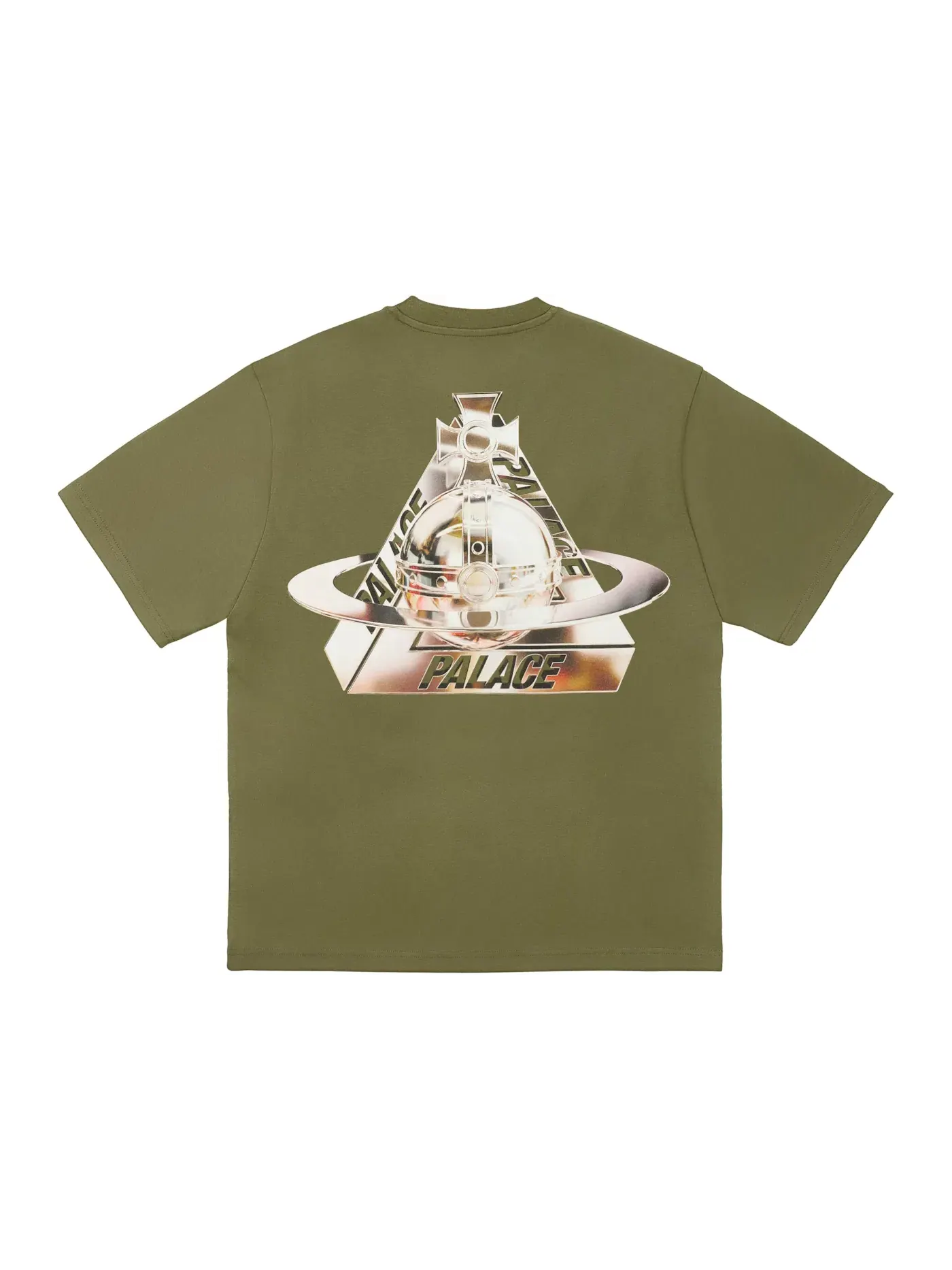 Мужская футболка с принтом Palace x Vivienne Westwood T-Shirt — изображение 1 из 2, оливковый