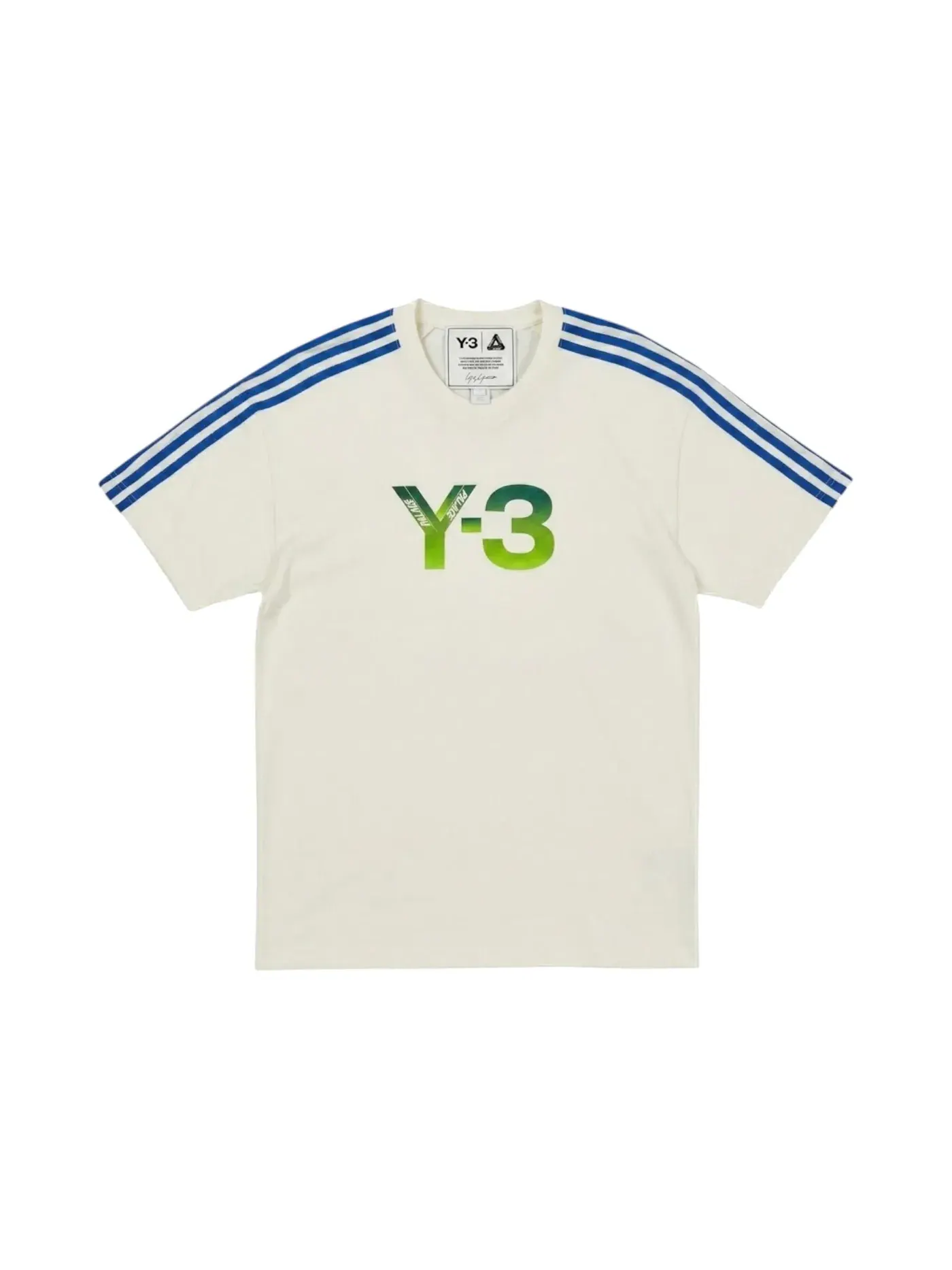 Мужская футболка с принтом Palace Y-3 Logo T-Shirt — изображение 1 из 2, белый
