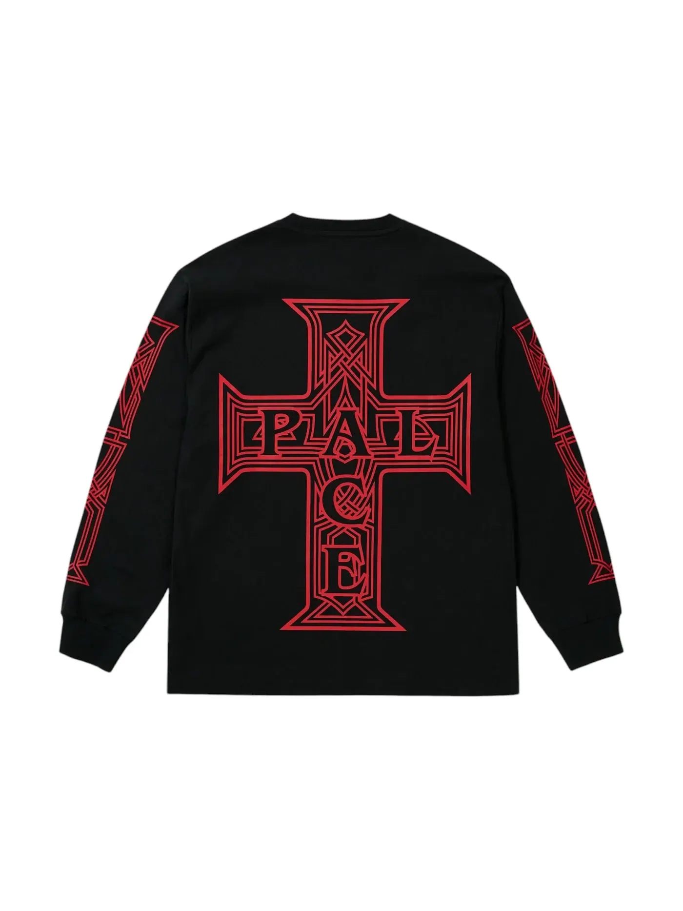 Мужская футболка с длинным рукавом Palace Y So Cross — изображение 1 из 3, черный