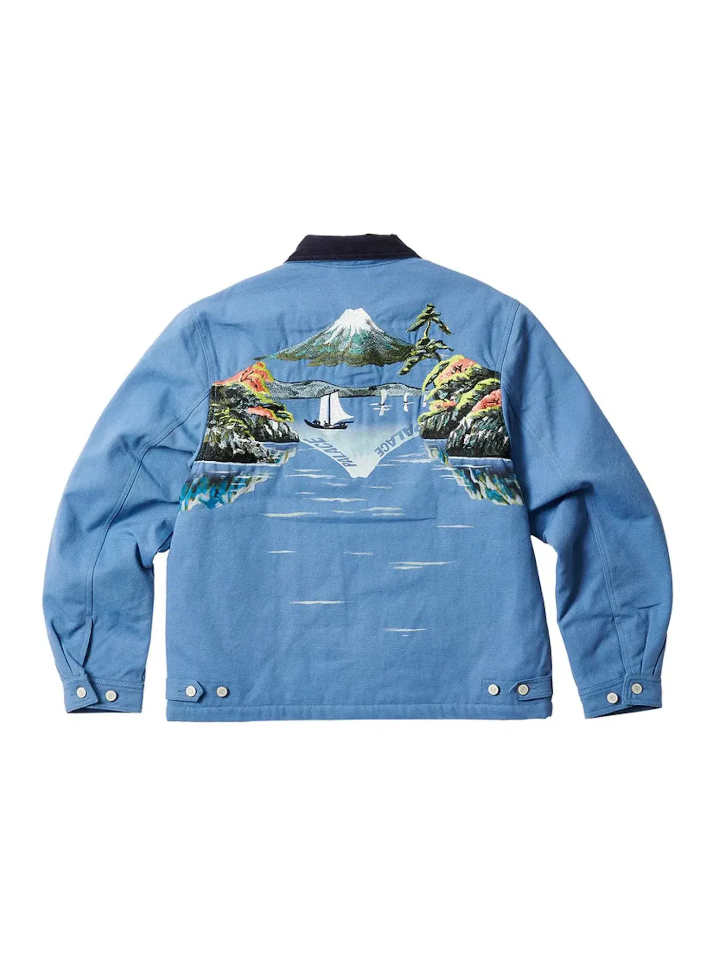Мужская куртка с принтом Palace Zen Work Jacket — изображение 1 из 3, синий