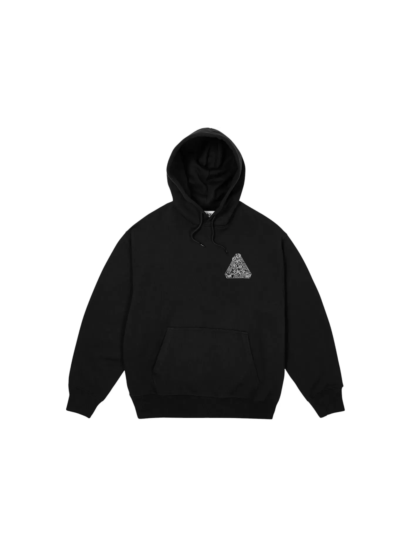 Мужской худи с принтом Palace Zodiac Tri-Ferg Hood — изображение 2 из 3, черный