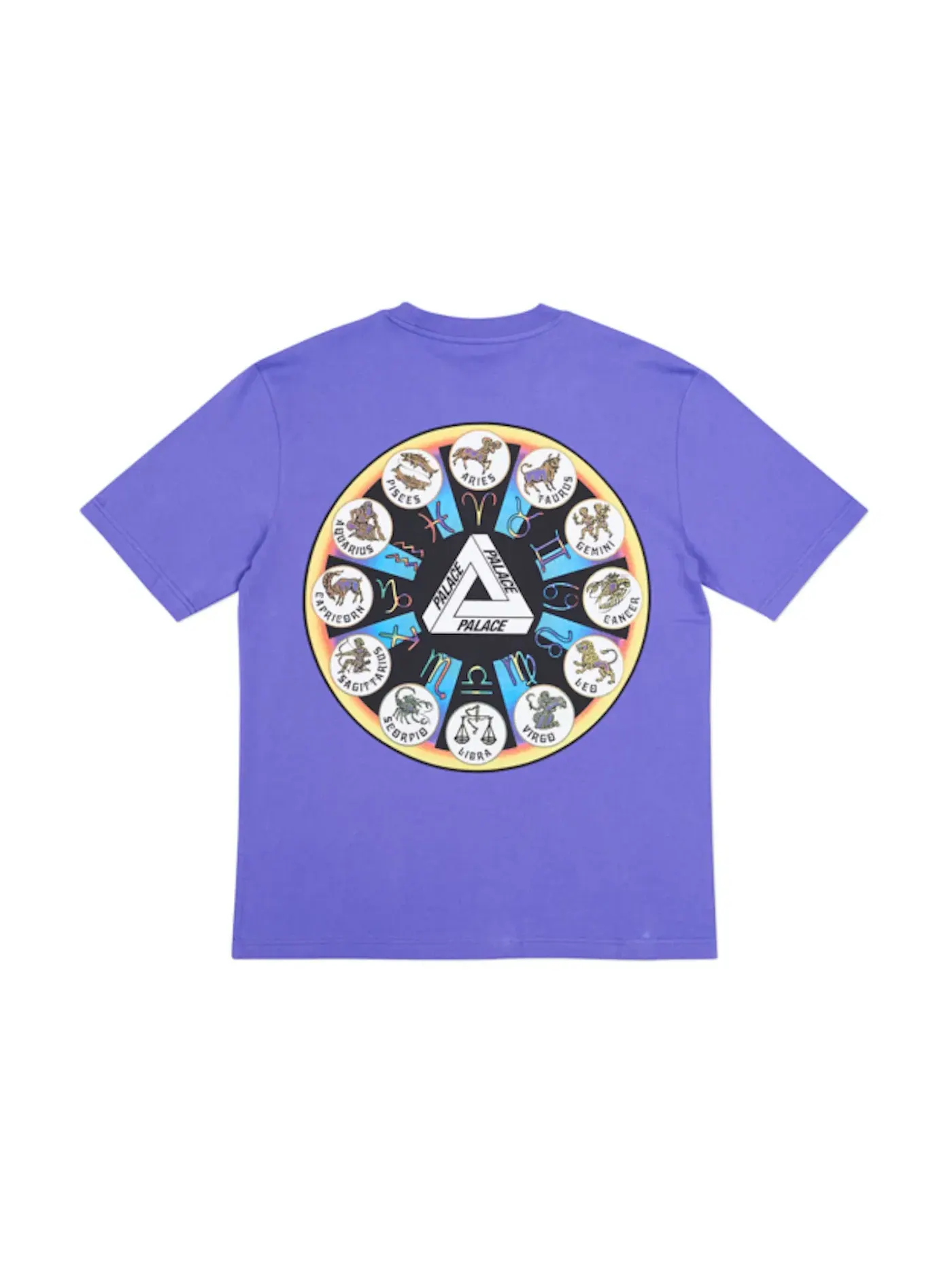 Мужская футболка с принтом Palace T-Shirt — изображение 2 из 2, фиолетовый