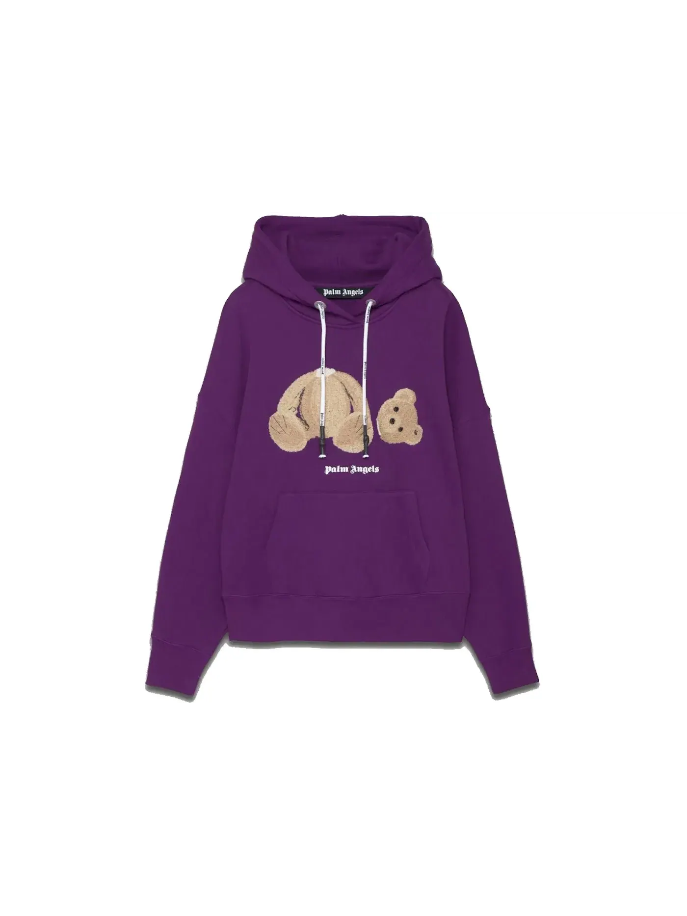 Мужской худи с принтом Palm Angels Hoodie — изображение 1 из 2, фиолетовый
