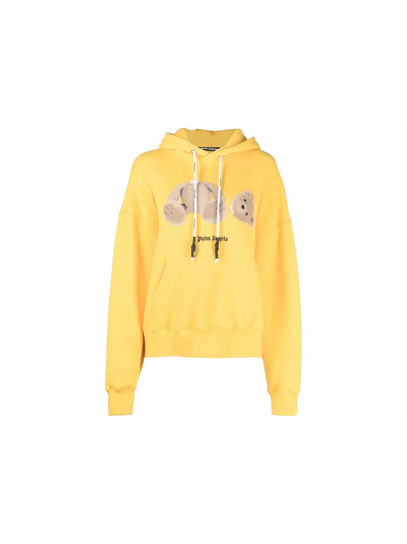 Мужской худи с принтом Palm Angels Hoodie — изображение 1 из 1, желтый
