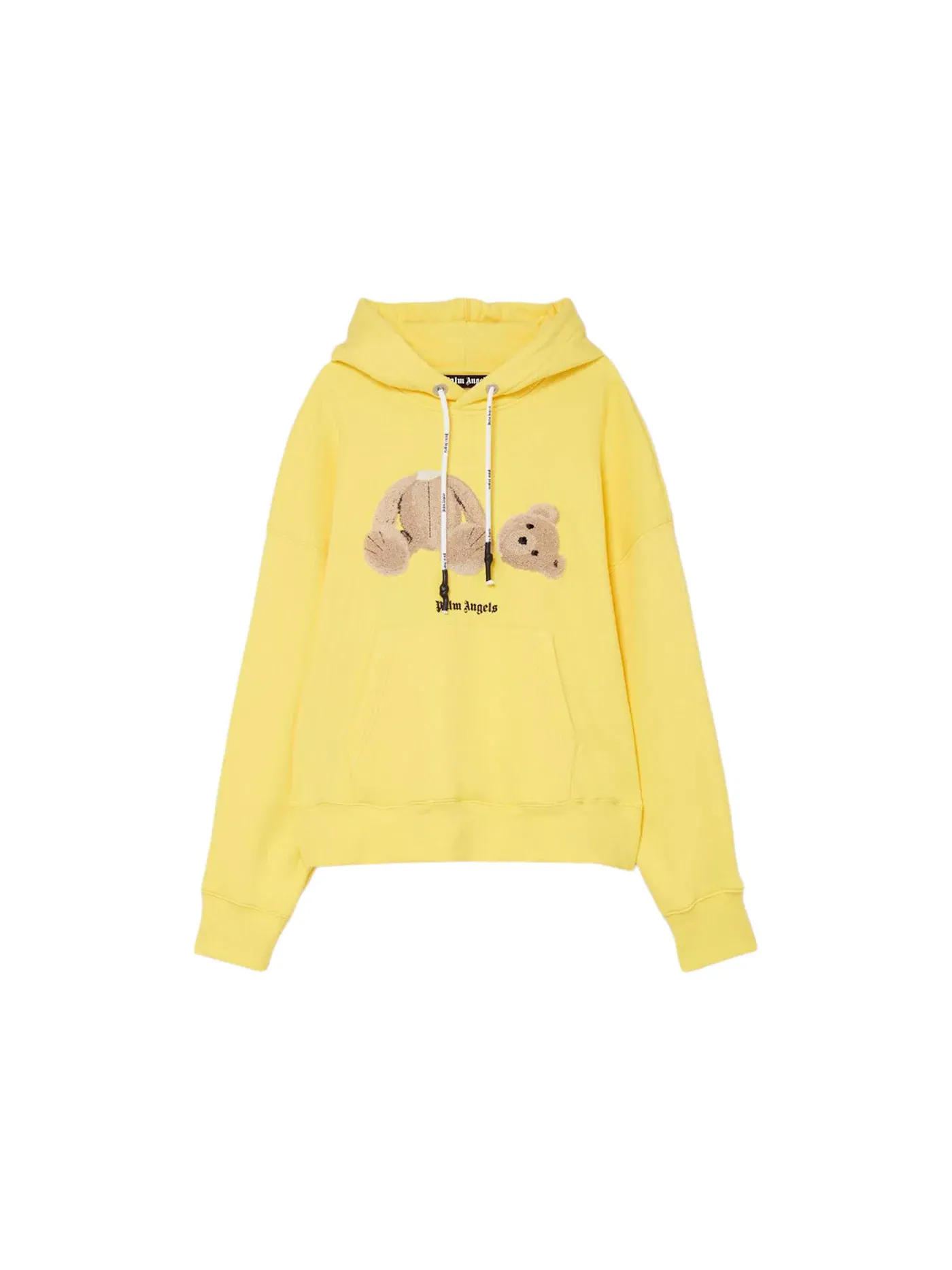 Мужской худи с принтом Palm Angels Hoodie Yellow/Black — изображение 1 из 1