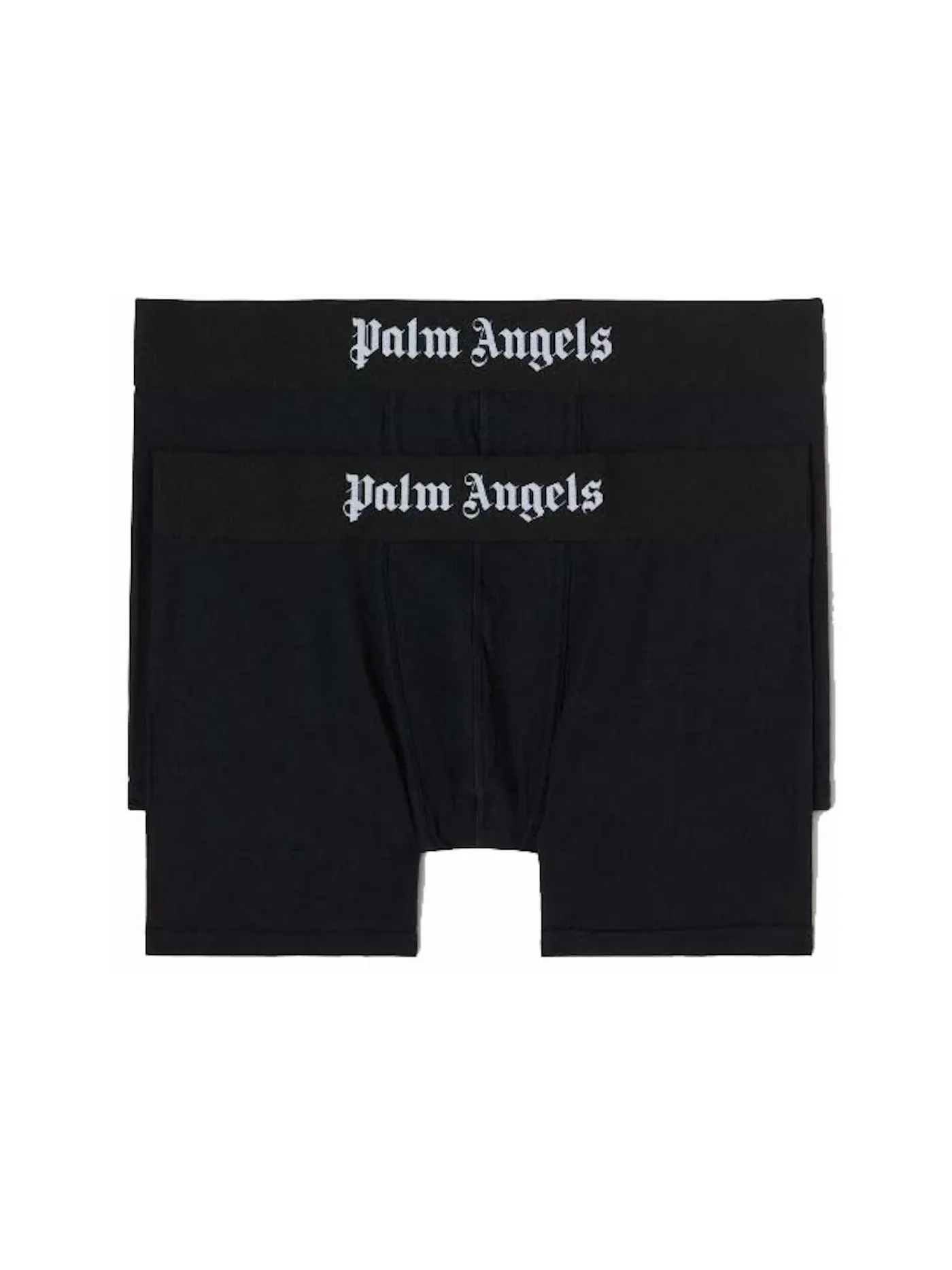 Мужские трусы-боксеры с принтом Palm Angels — изображение 1 из 1, черный/белый