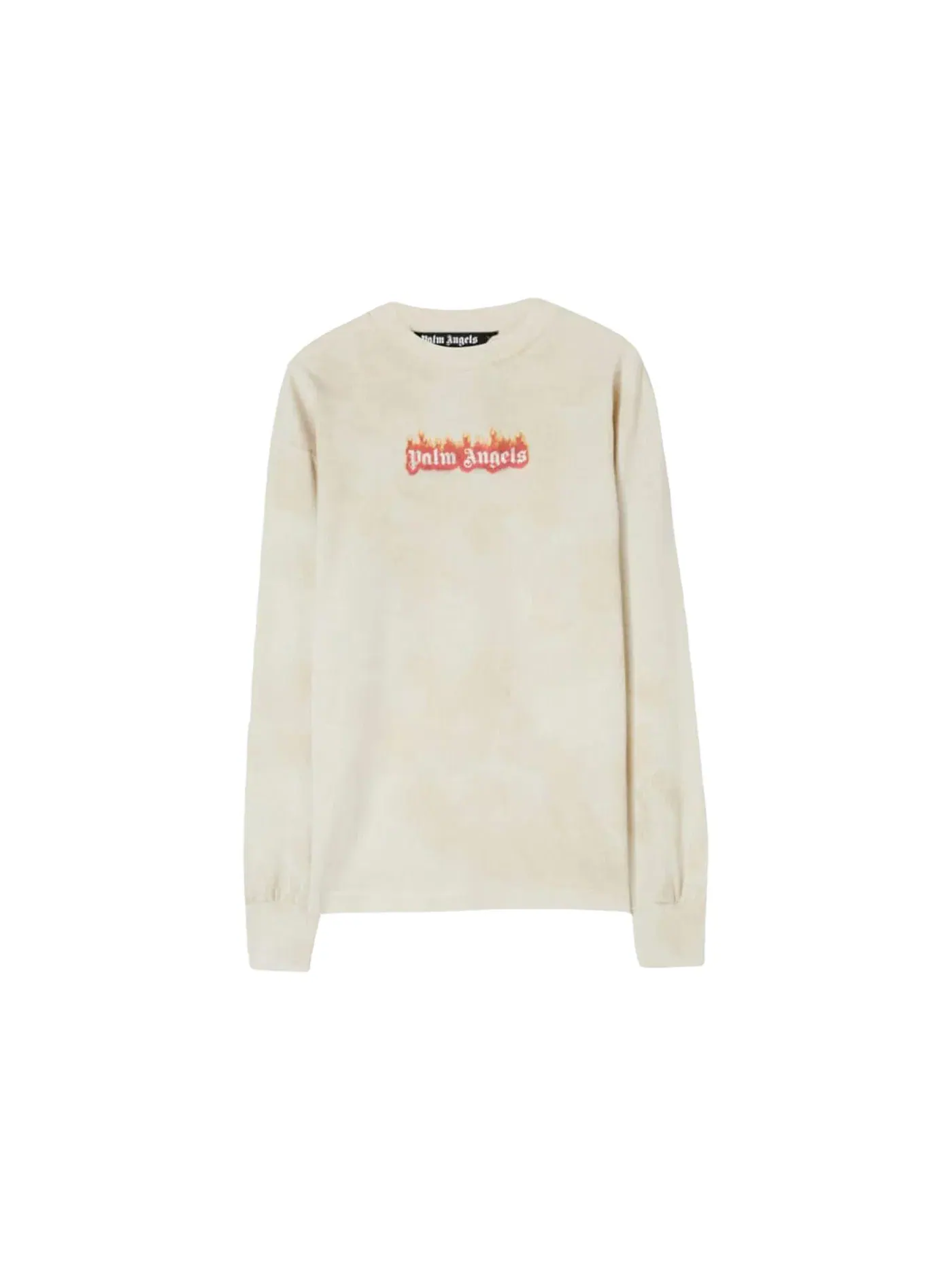 Мужской лонгслив с принтом Longsleeve T-shirt Palm Angels — изображение 1 из 1, белый/черный