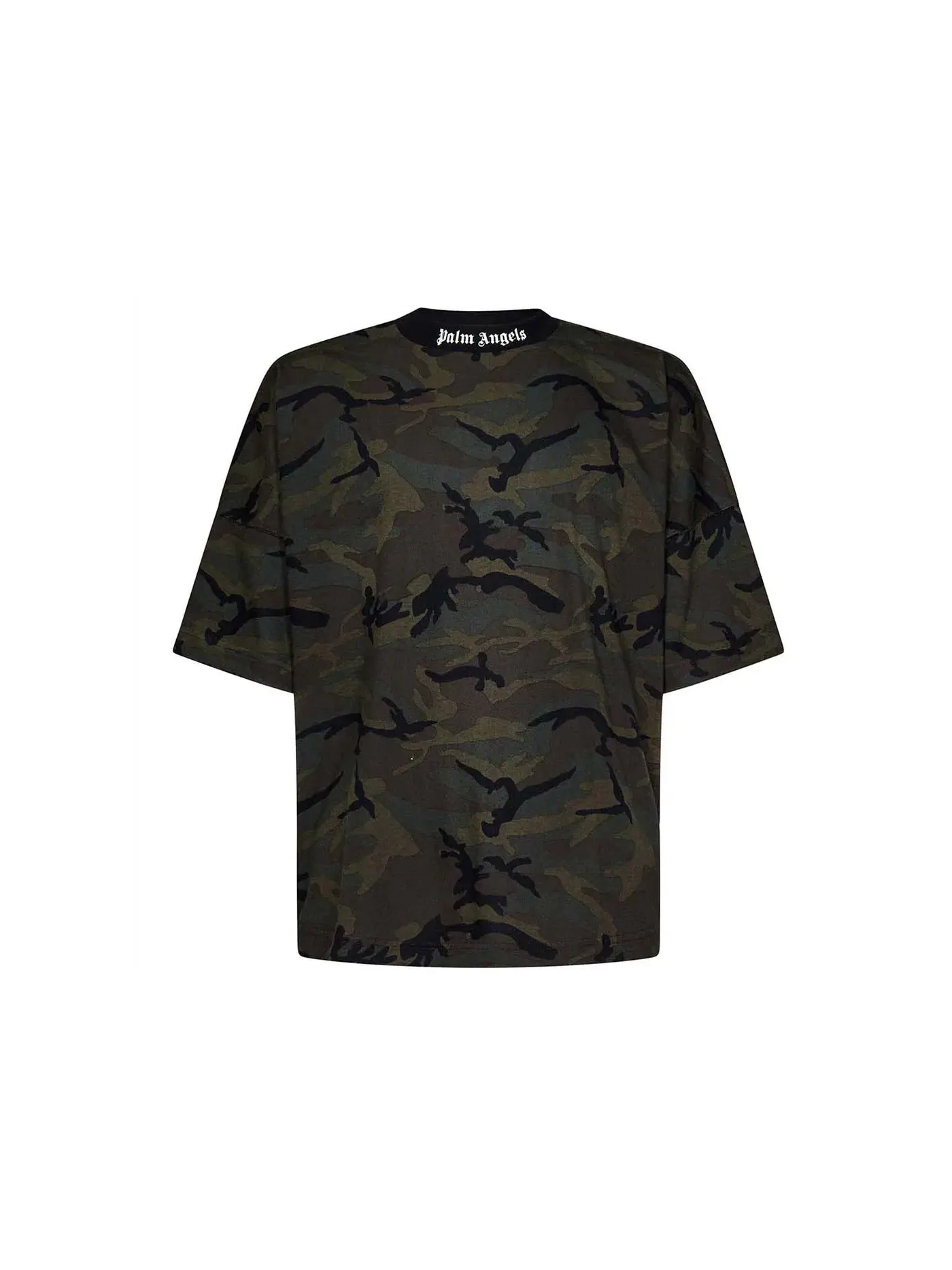 Мужская футболка с принтом Palm Angels T-shirt — изображение 1 из 2, хаки