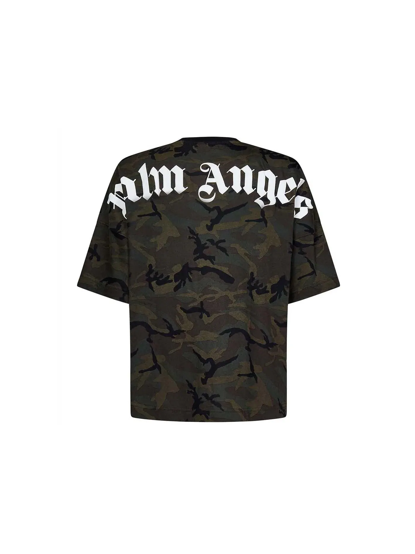 Мужская футболка с принтом Palm Angels T-shirt — изображение 2 из 2, хаки
