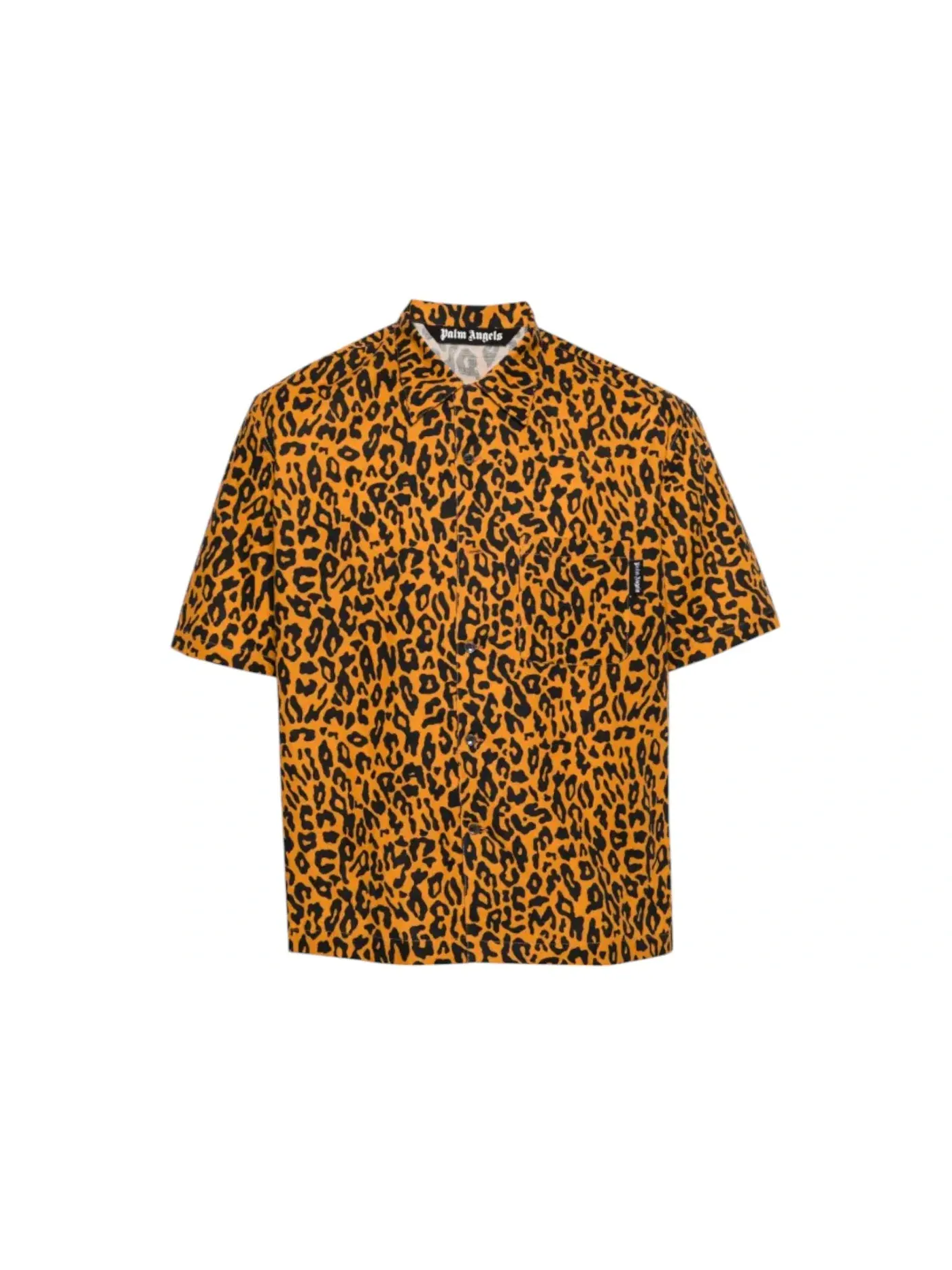 Мужская рубашка с принтом Palm Angels Shirt — изображение 1 из 1, оранжевый