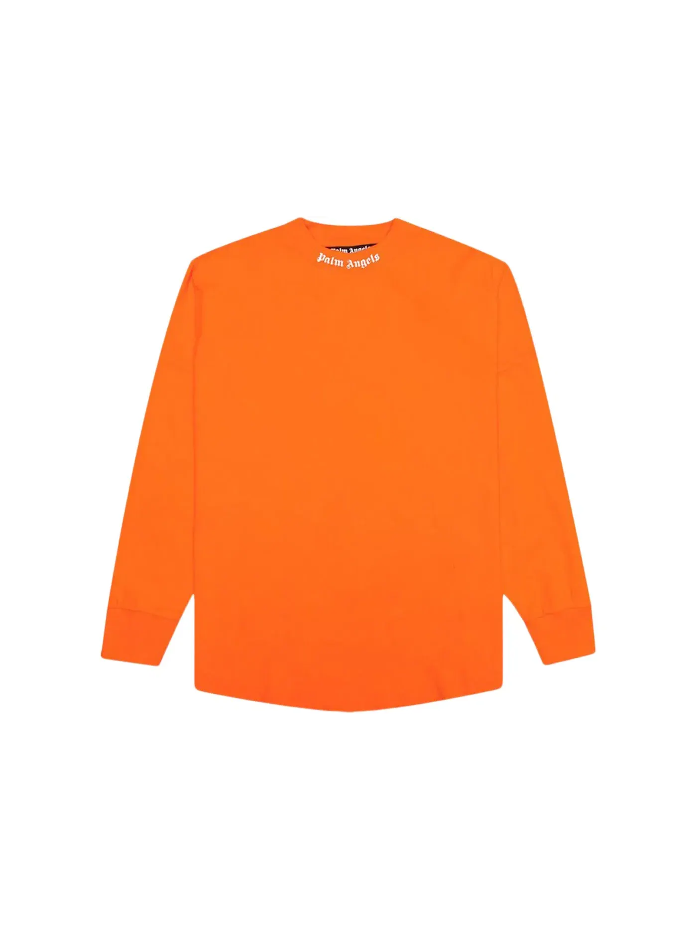 Мужская футболка с длинным рукавом Palm Angels Classic Logo Over Long-Sleeve T-Shirt — изображение 1 из 2, оранжевый