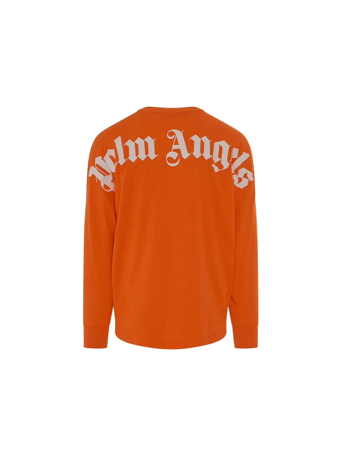 Мужская футболка с длинным рукавом Palm Angels Classic Logo Over Long-Sleeve T-Shirt — изображение 2 из 2, оранжевый