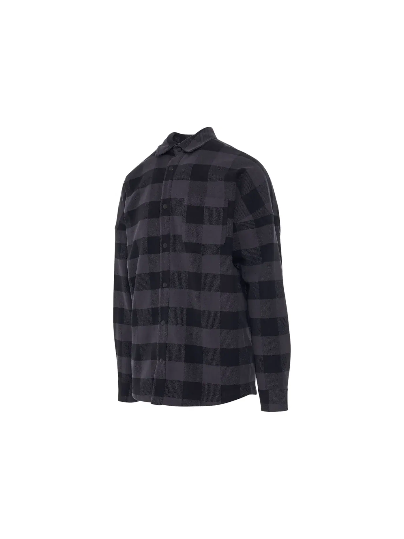 Мужская рубашка с принтом Overshirt Palm Angels — изображение 2 из 2, черный/белый
