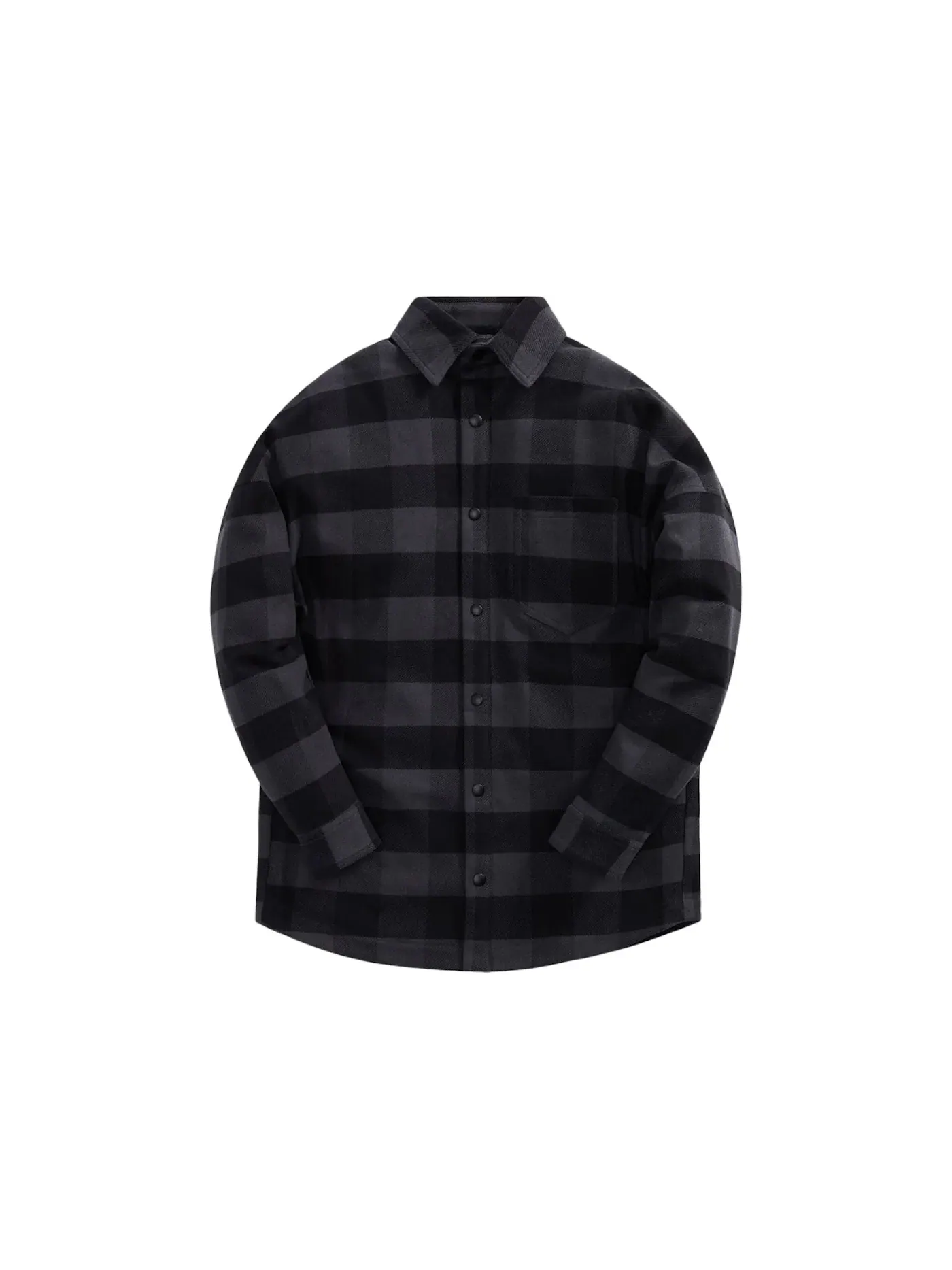 Мужская рубашка-овершерт с принтом Palm Angels Overshirt — изображение 1 из 2, черный/серый/белый