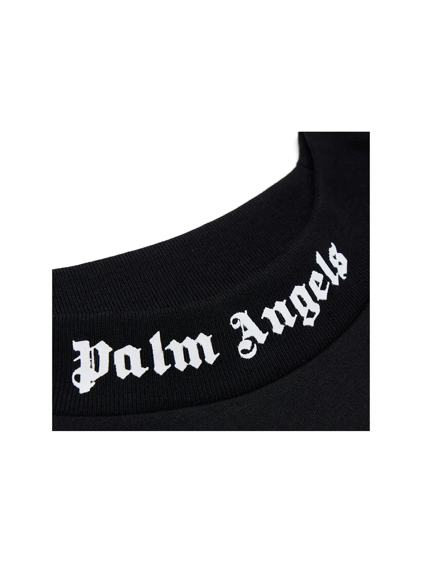 Мужская футболка с принтом Palm Angels Classic Logo Print — изображение 3 из 4, черный