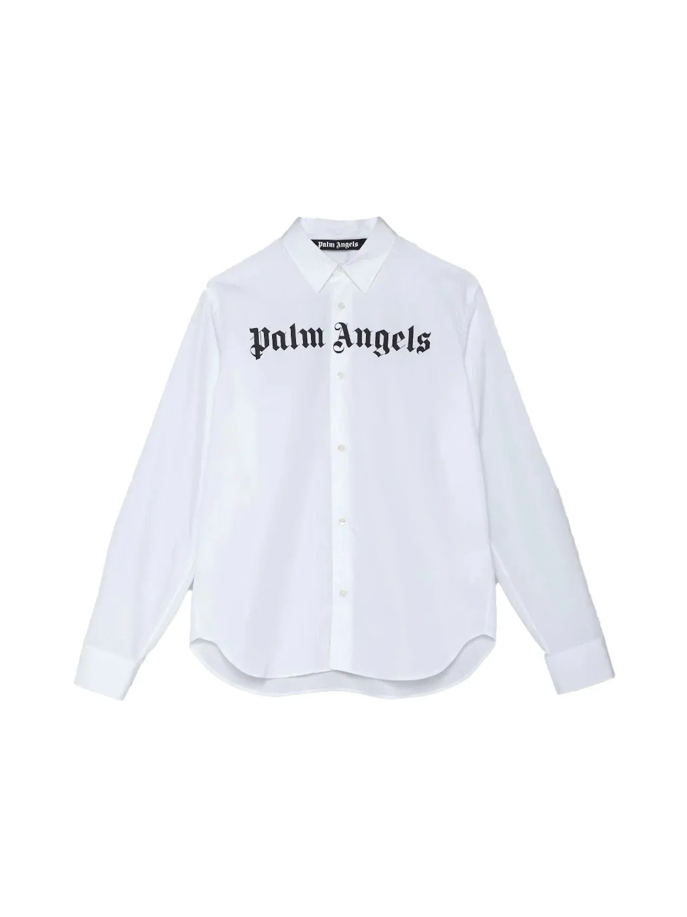 Мужская рубашка с принтом Palm Angels — изображение 1 из 2, белый
