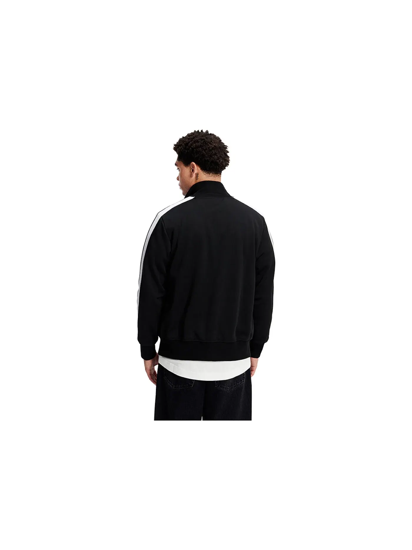 Мужская куртка с принтом Palm Angels Jacket — изображение 3 из 3, черный/белый